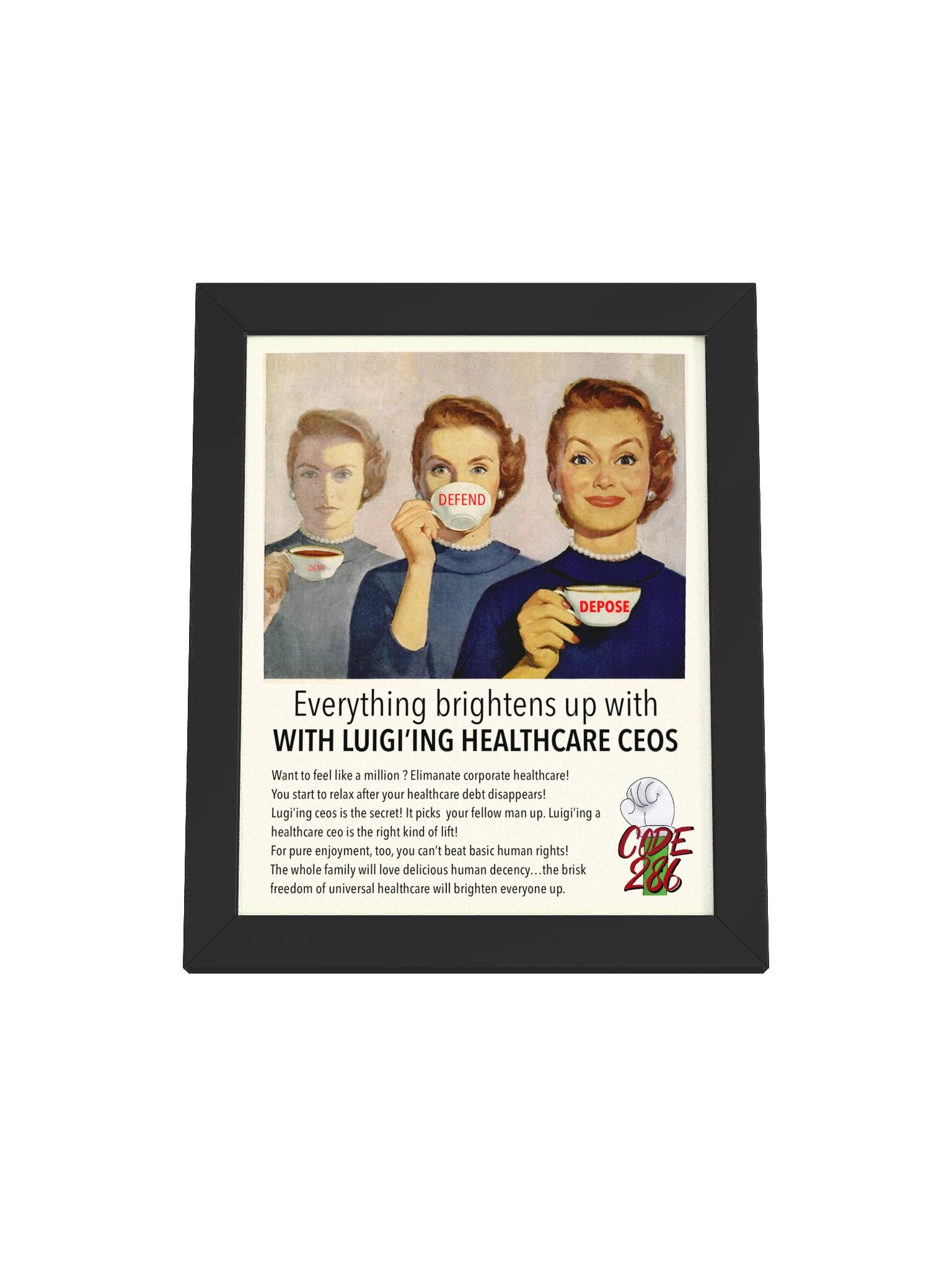 Luigi’ing Healthcare CEOs Poster product image (1)