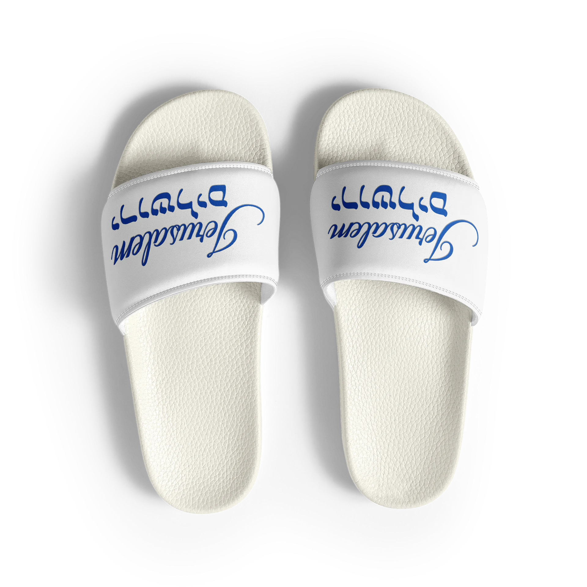 MEN'S JERUSALEM SLIDE SANDALS (Blue Letters) product image (4)