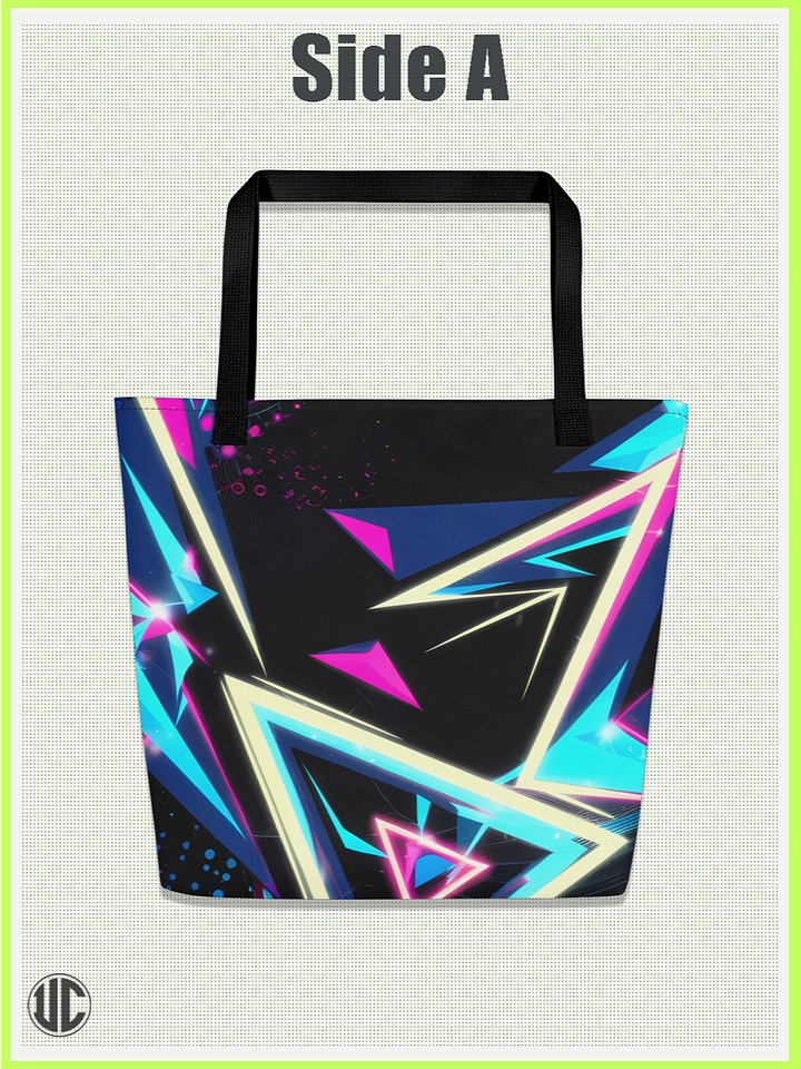 UnkoCon – Electric '80s Neon Tote Bag product image (1)
