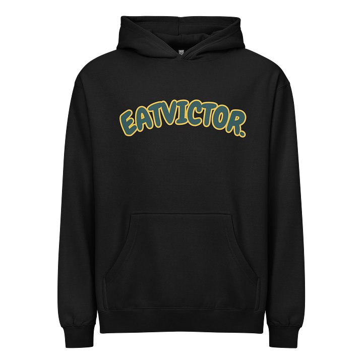 "EATVICTOR." ORIGINAL LOGO BOXY HOODIE. product image (1)