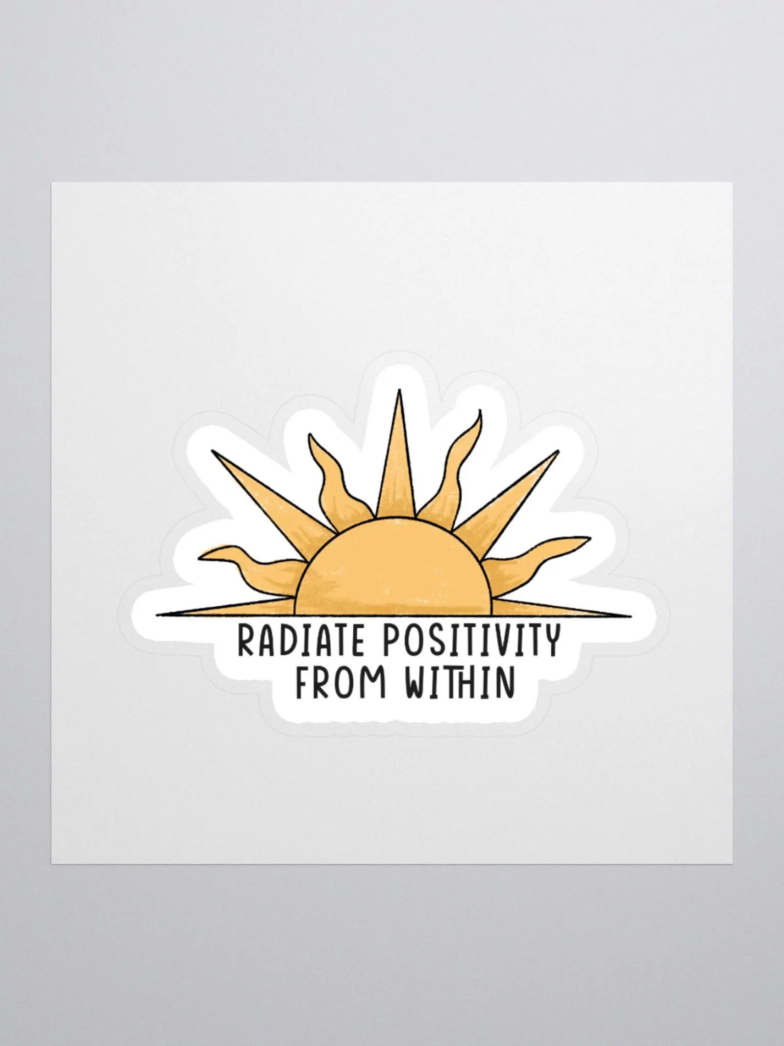 "Radiate Positivity From Within" Sticker product image (1)