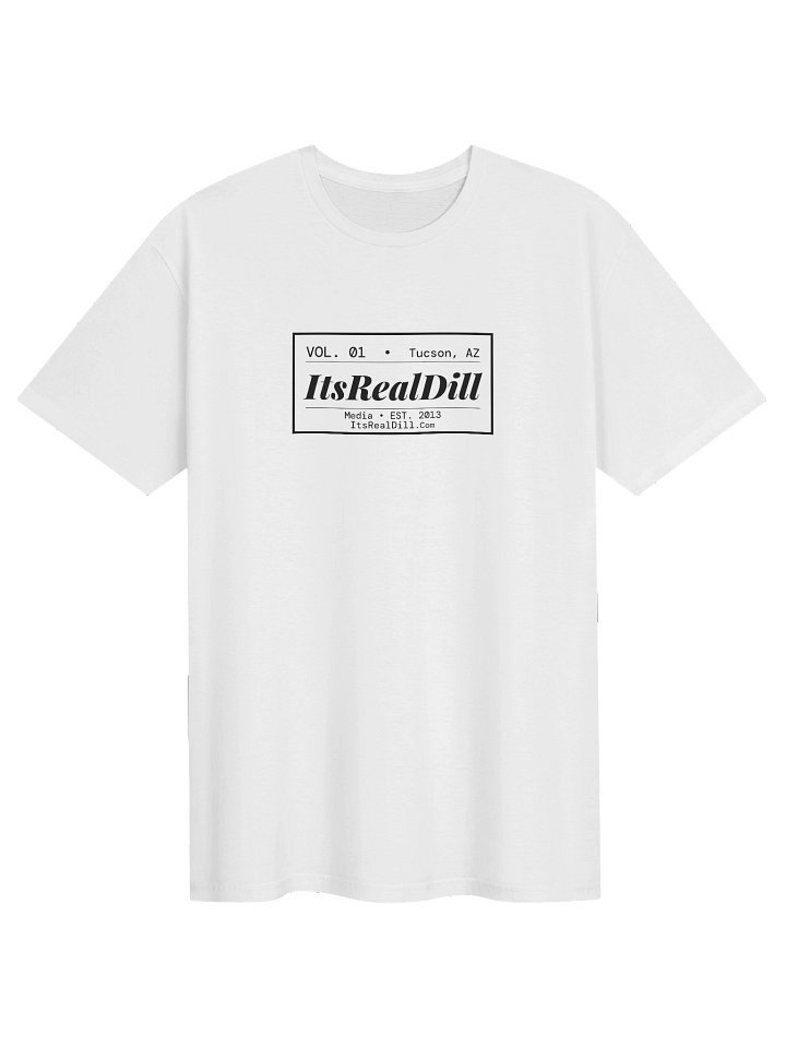 Center Design IRD Media White Newspaper Masthead Tee product image (2)