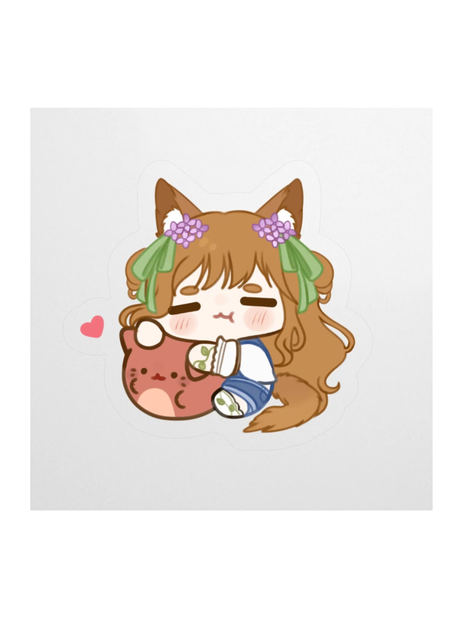 Pumpkin Petty Eepy Bean Sticker product image (1)