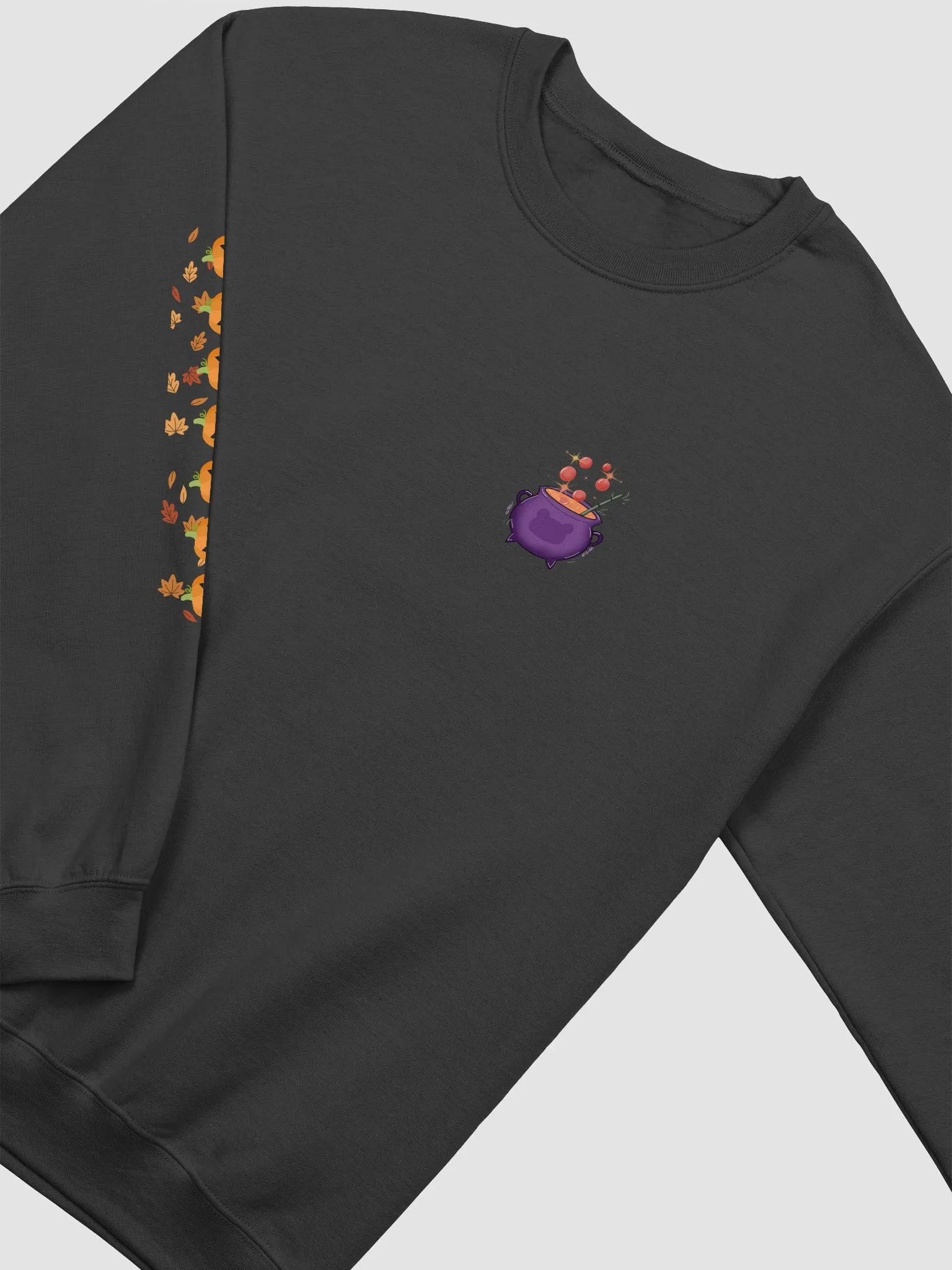Pumpkin Witch Panda Sweatshirt - Front Design product image (3)