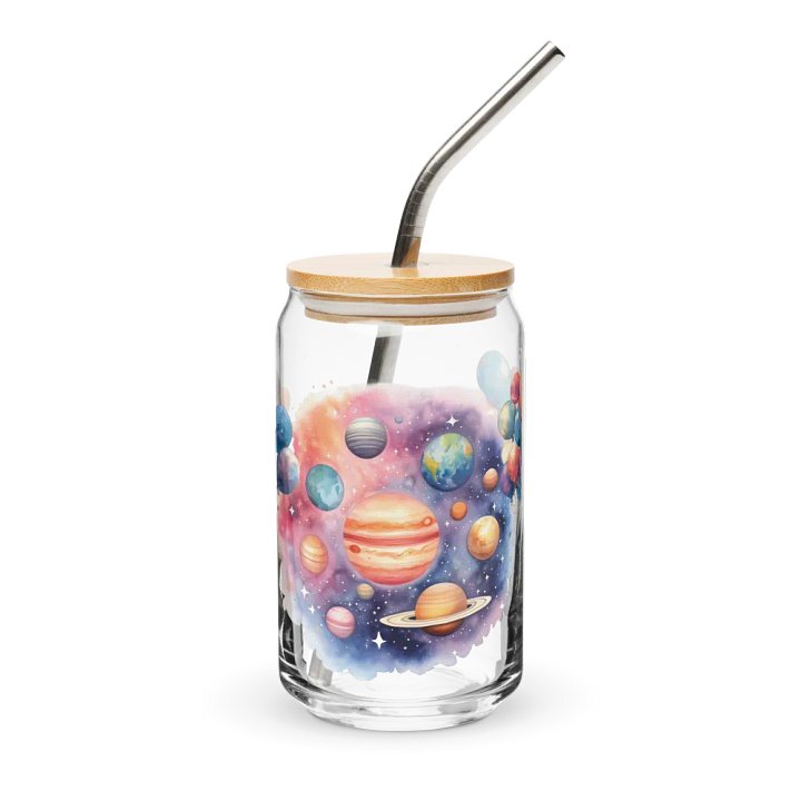 Galactic Balloon Astronauts Glass product image (1)