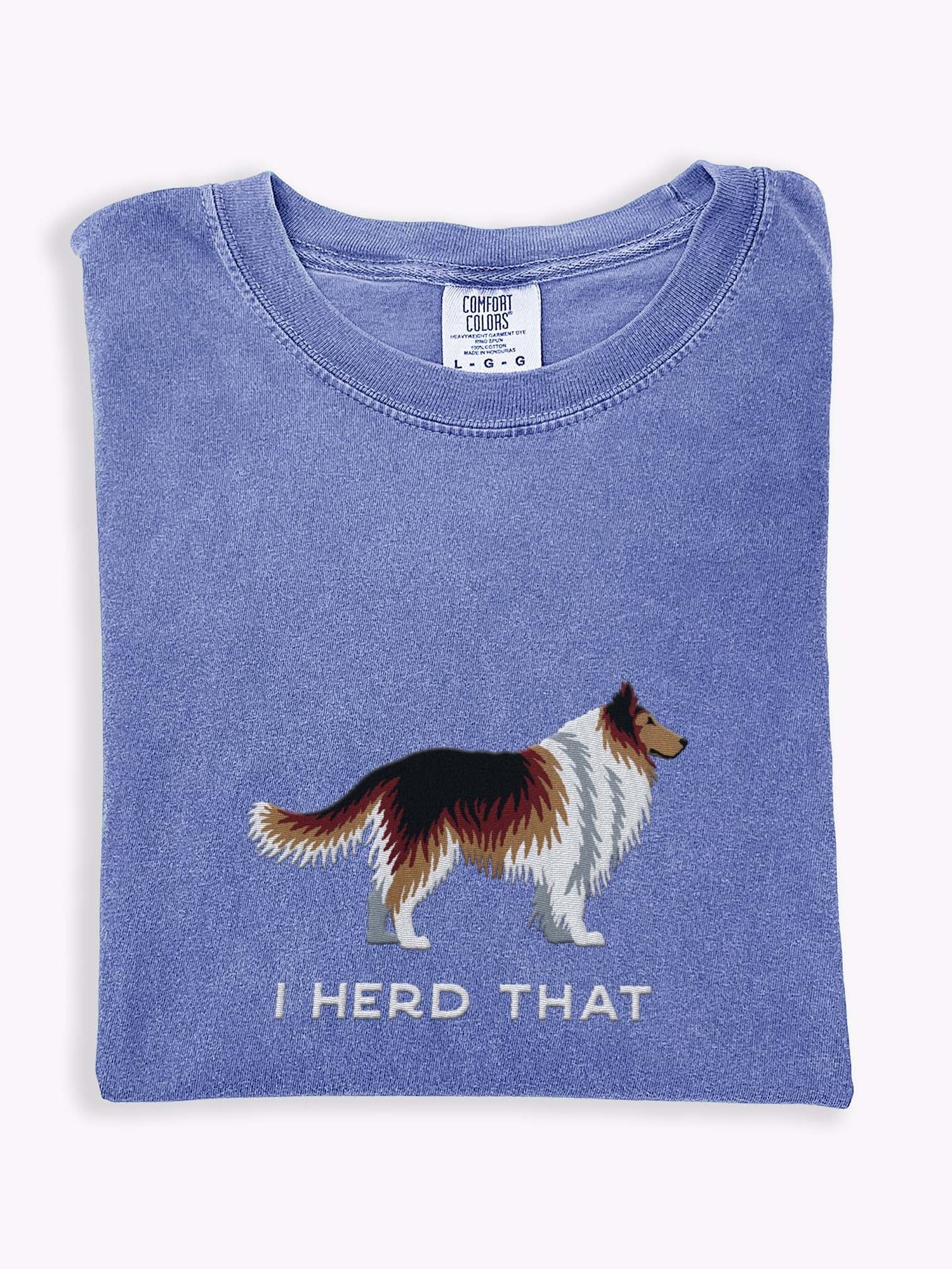 I Herd That T-Shirt(Embroidered) of a Shetland Sheepdog(Sable) product image (1)