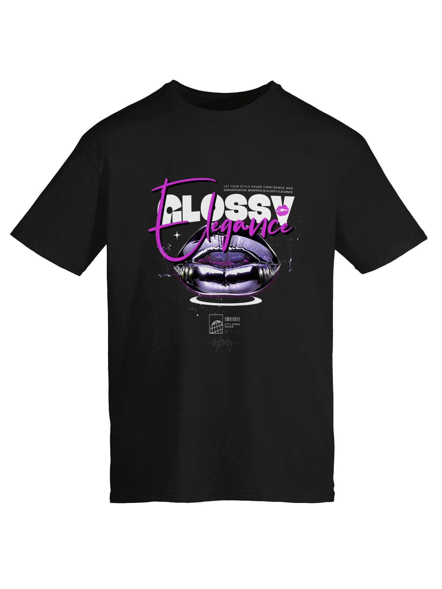 Glossy Elegance Lips Graphic Unisex Softstyle T-Shirt product image (4)