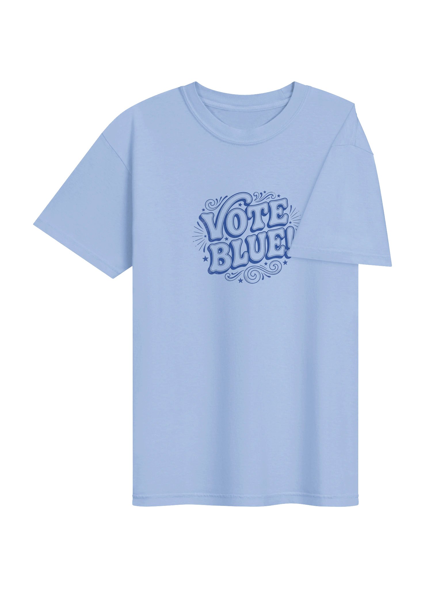 Brazen Candor – Get Your Butt in the Booth! Classic Tee - Light Blue - Vote Blue product image (6)