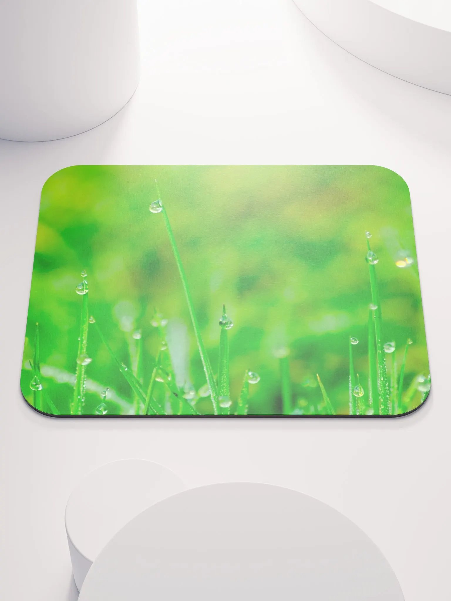 Dewy Grasslands Mouse Pad - Eco-Friendly & Comfortable Desk Accessory for Home & Office product image (1)