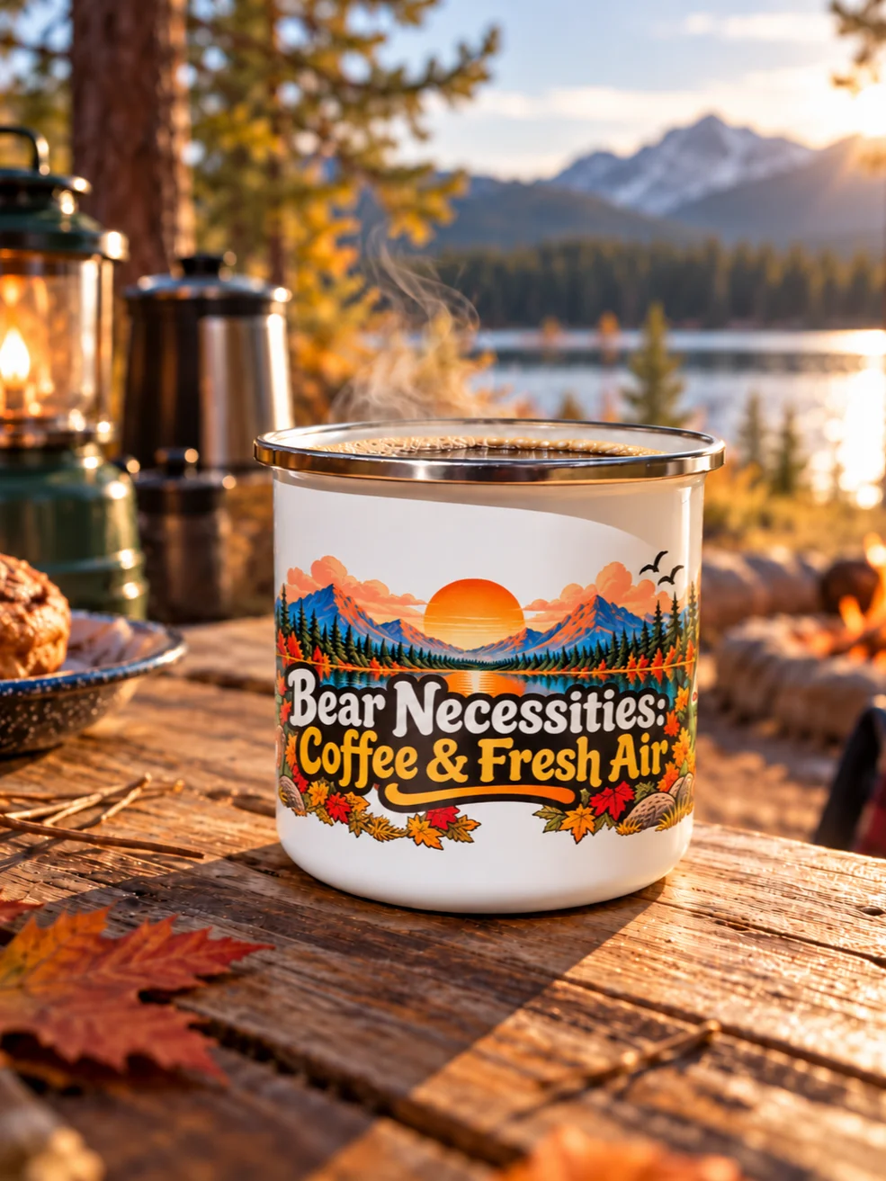 Bear Necessities Enamel Camping Mug | Limited Edition - Fall Collection product image (2)