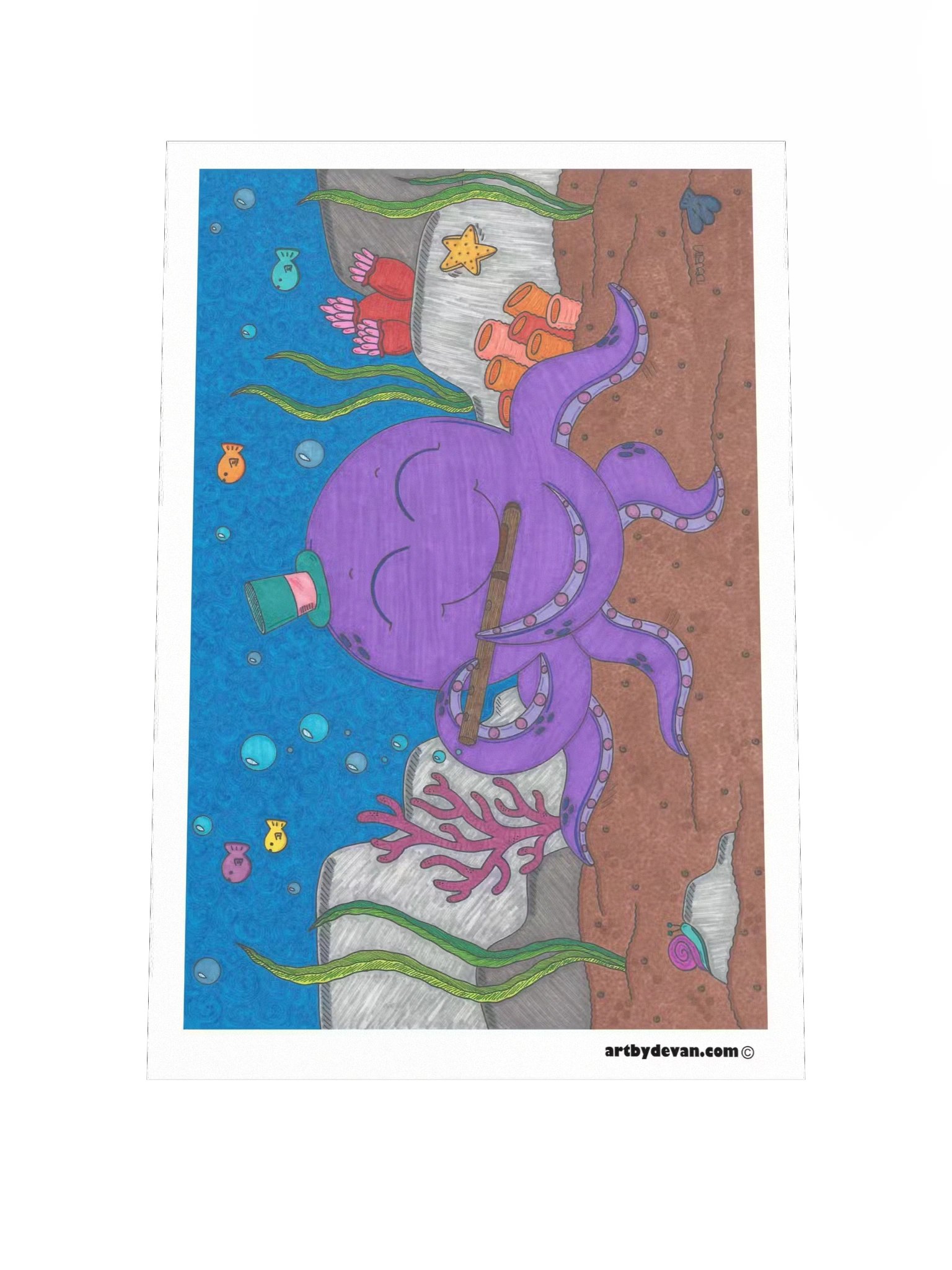 Art Print: Tentacle Tidal Tunes product image (1)
