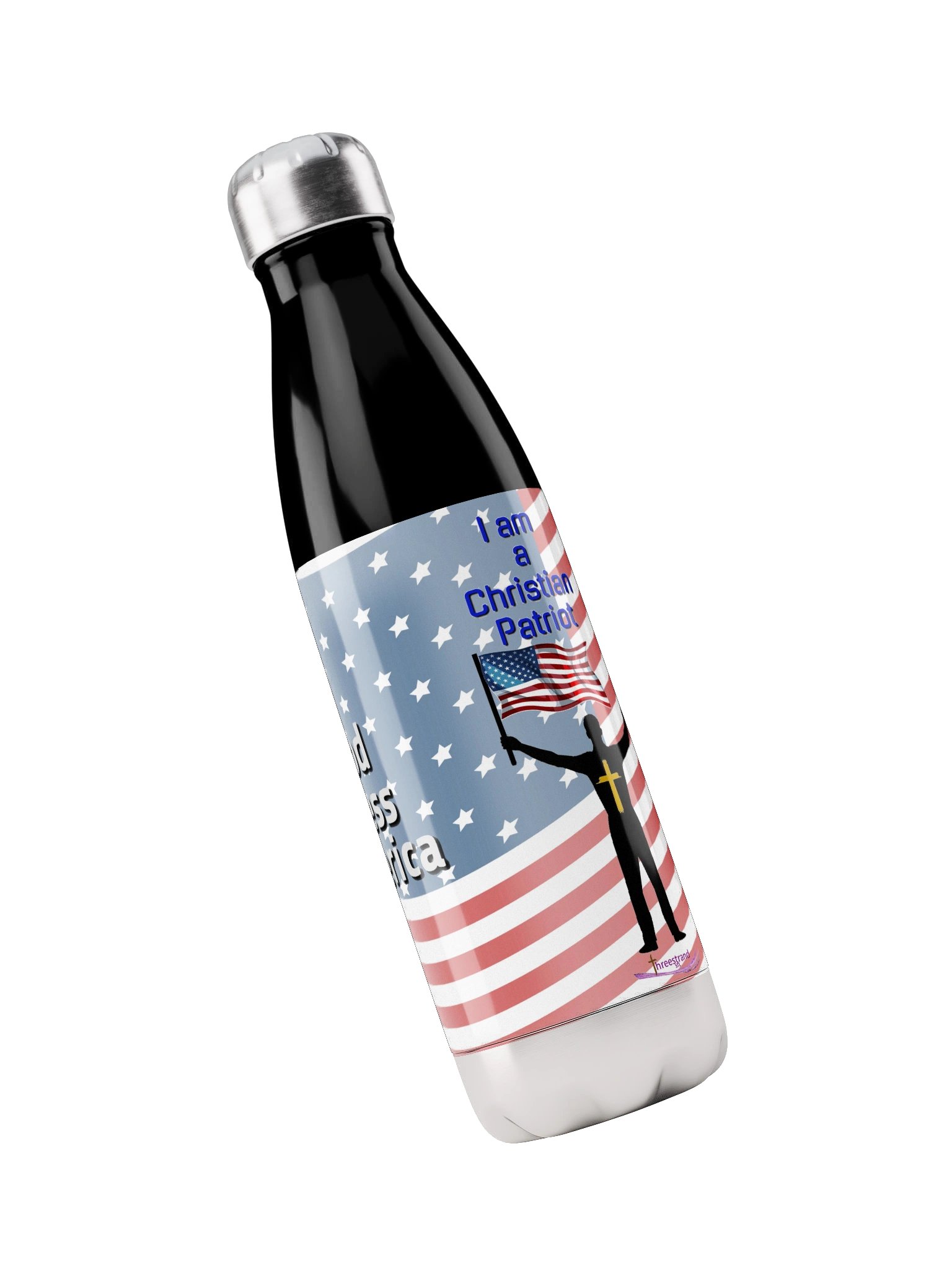 God Bless America — Male Christian Patriot 17oz Bottle product image (3)