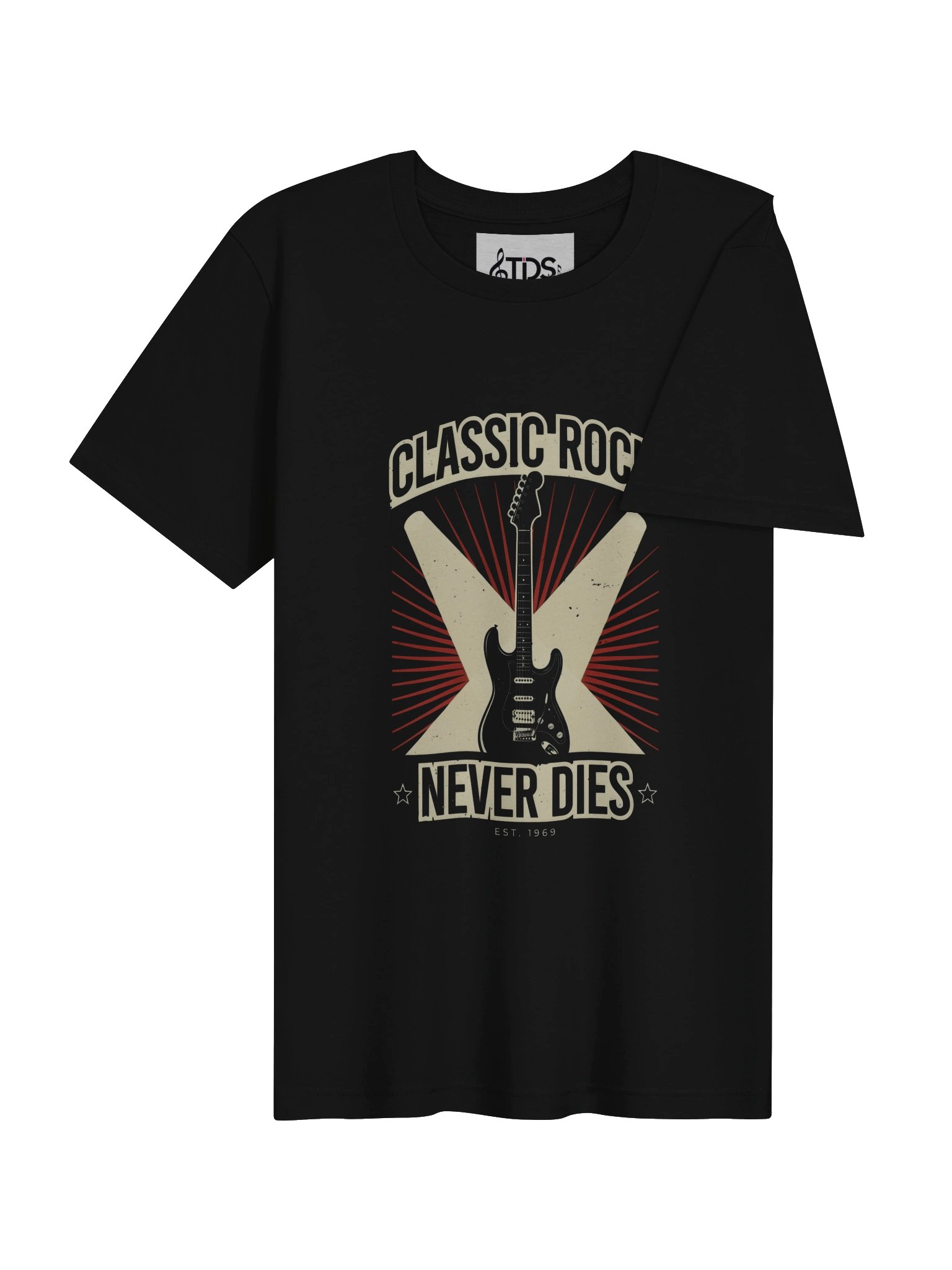 Classic Rock Never Dies Guitar Tee product image (22)