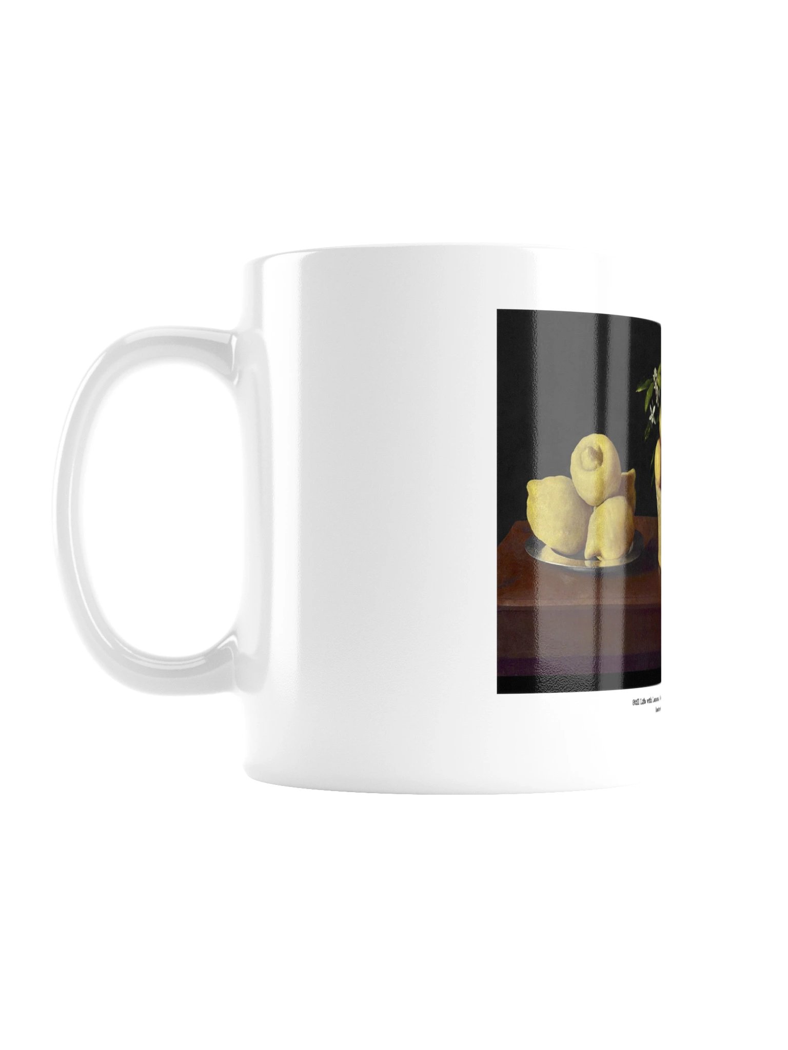 Still Life with Lemons, Oranges and a Rose — White Mug product image (1)