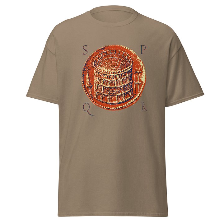 Colosseum Coin Ancient Rome SPQR T-shirt product image (7)
