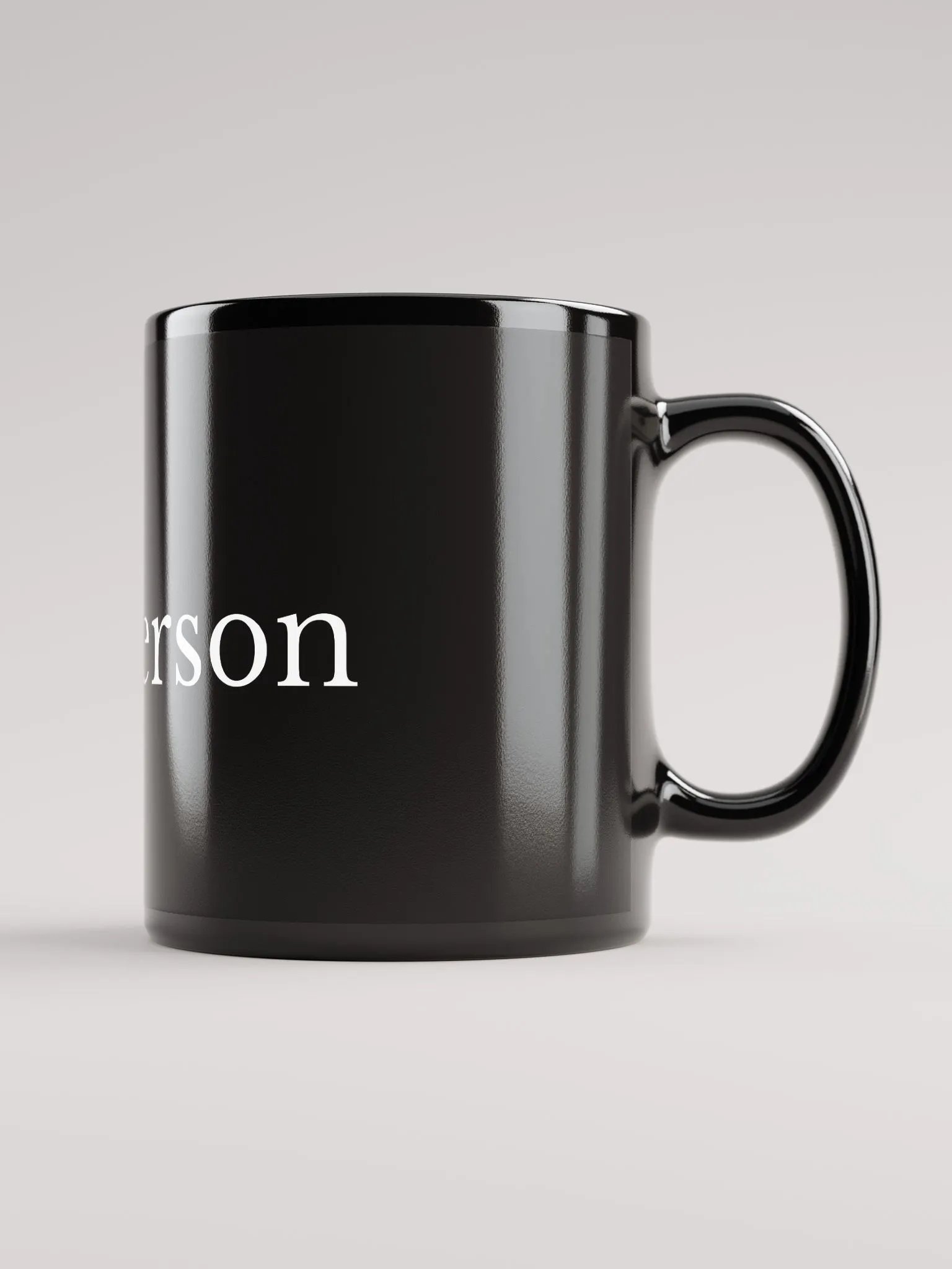 Cat Person Mug (Black) product image (2)