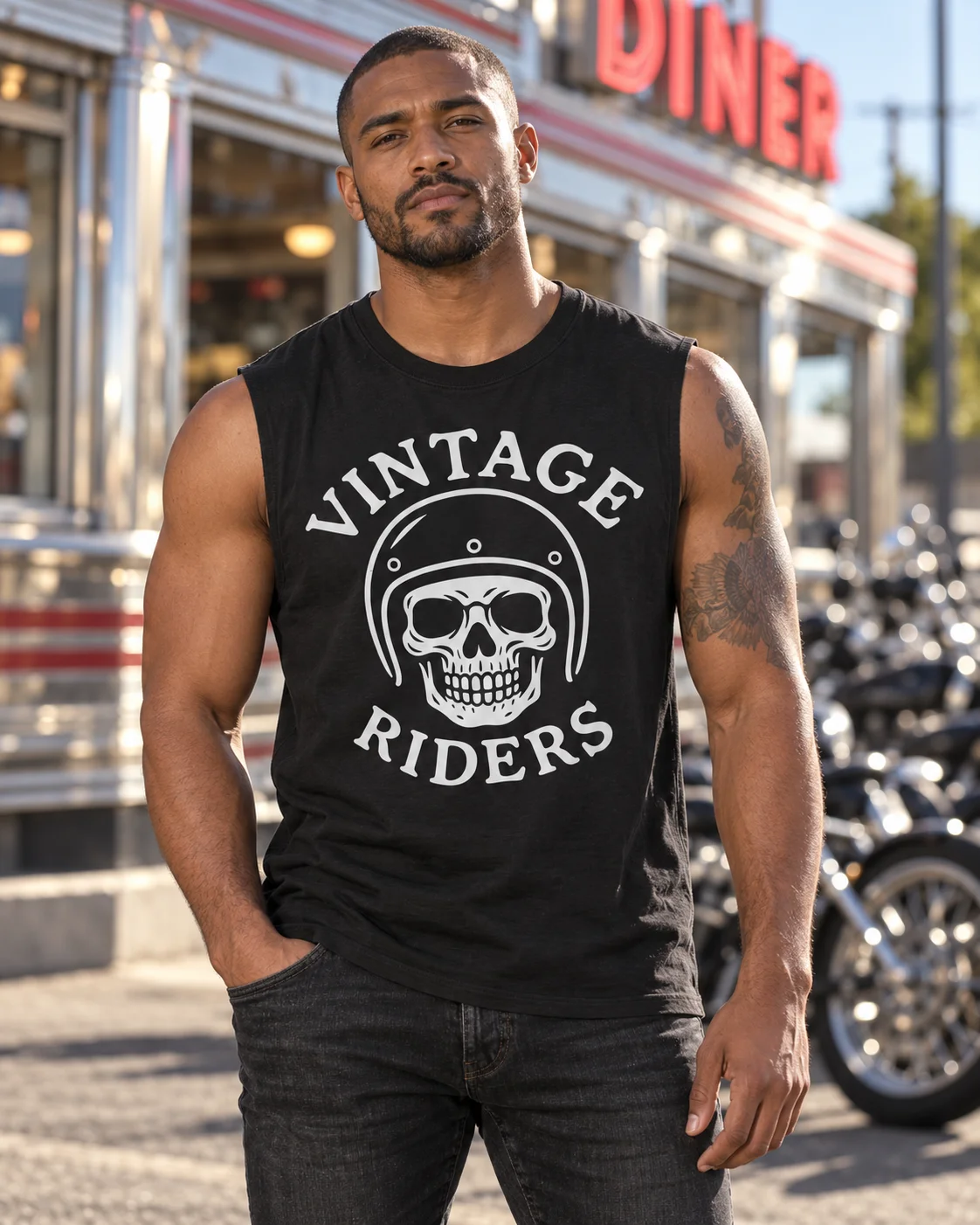 Death Stares Back — Bella+Canvas Muscle Tank product image (1)