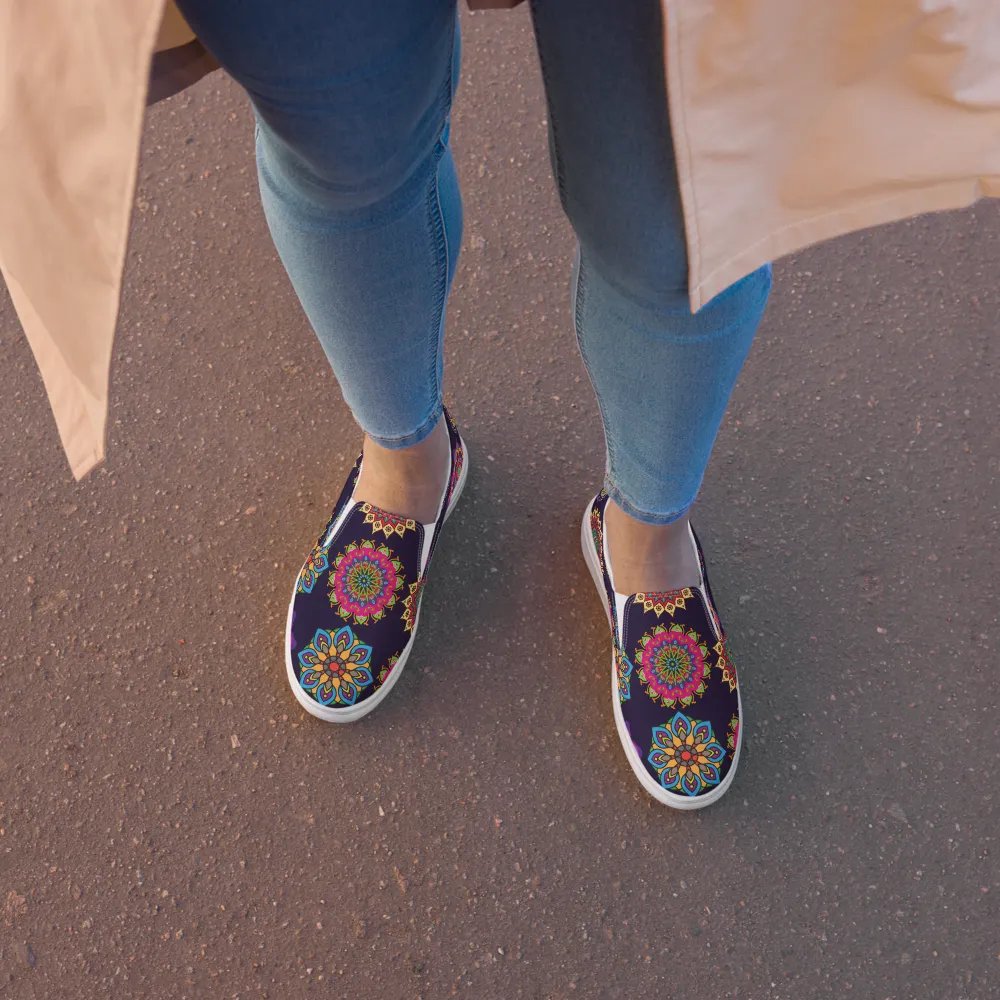 Kaleidoscope Mandala Slip-Ons product image (1)