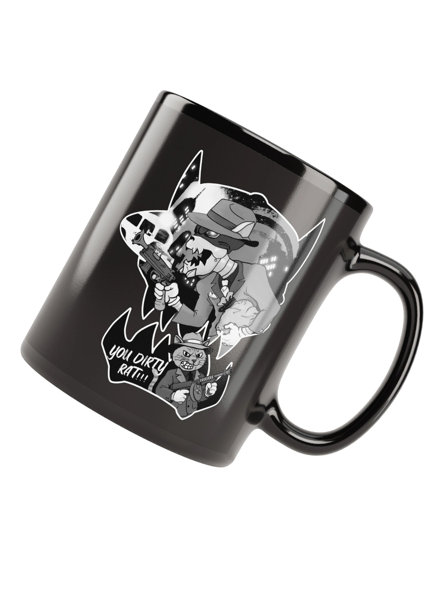 Mobster Kats Black Glossy Mug product image (2)