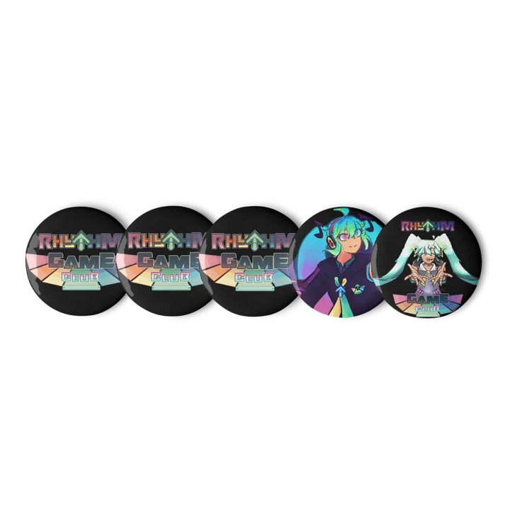 Rhythm Game Club Pins product image (1)