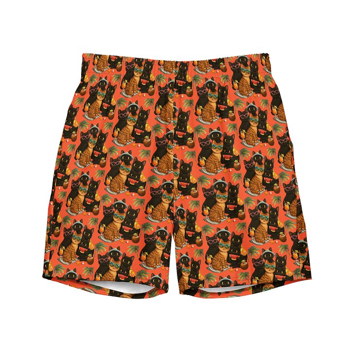 Cat Waves Swim Shorts product image (1)