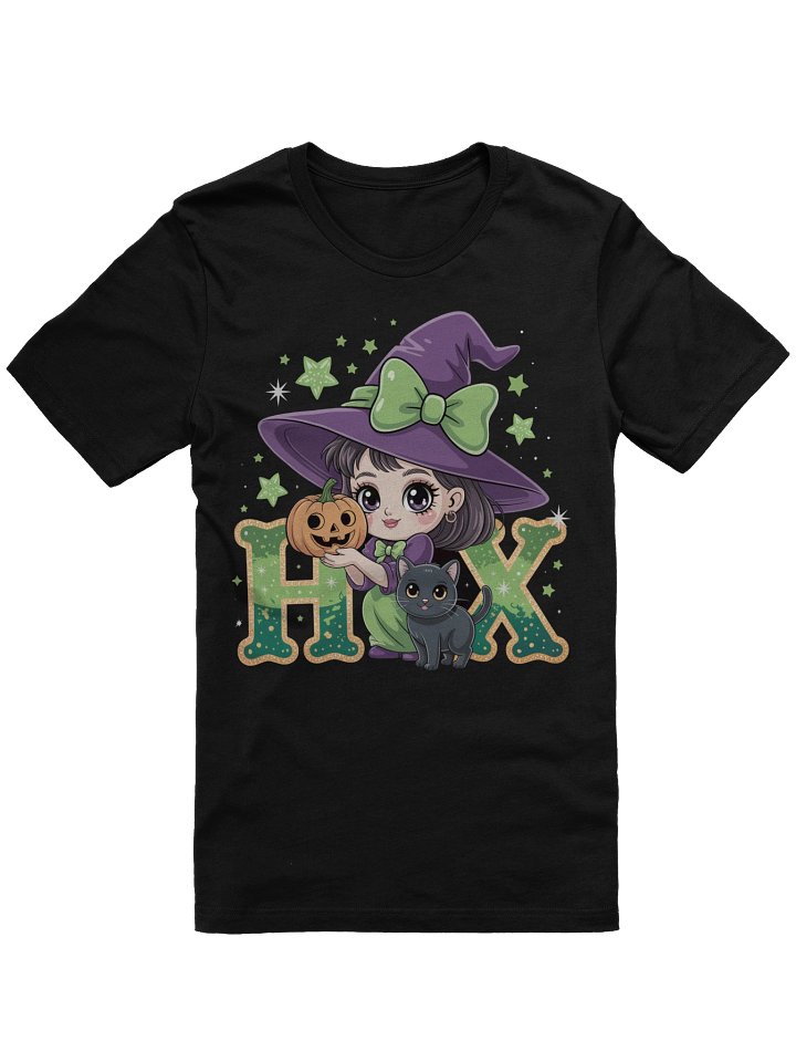 Cute Witch and Kitty Tee product image (1)