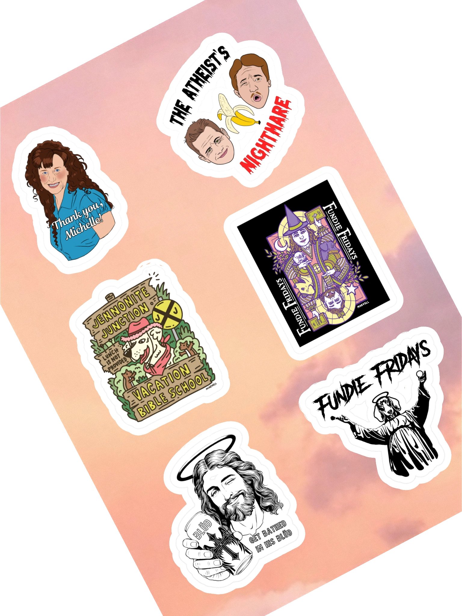 FF various designs sticker sheet product image (1)