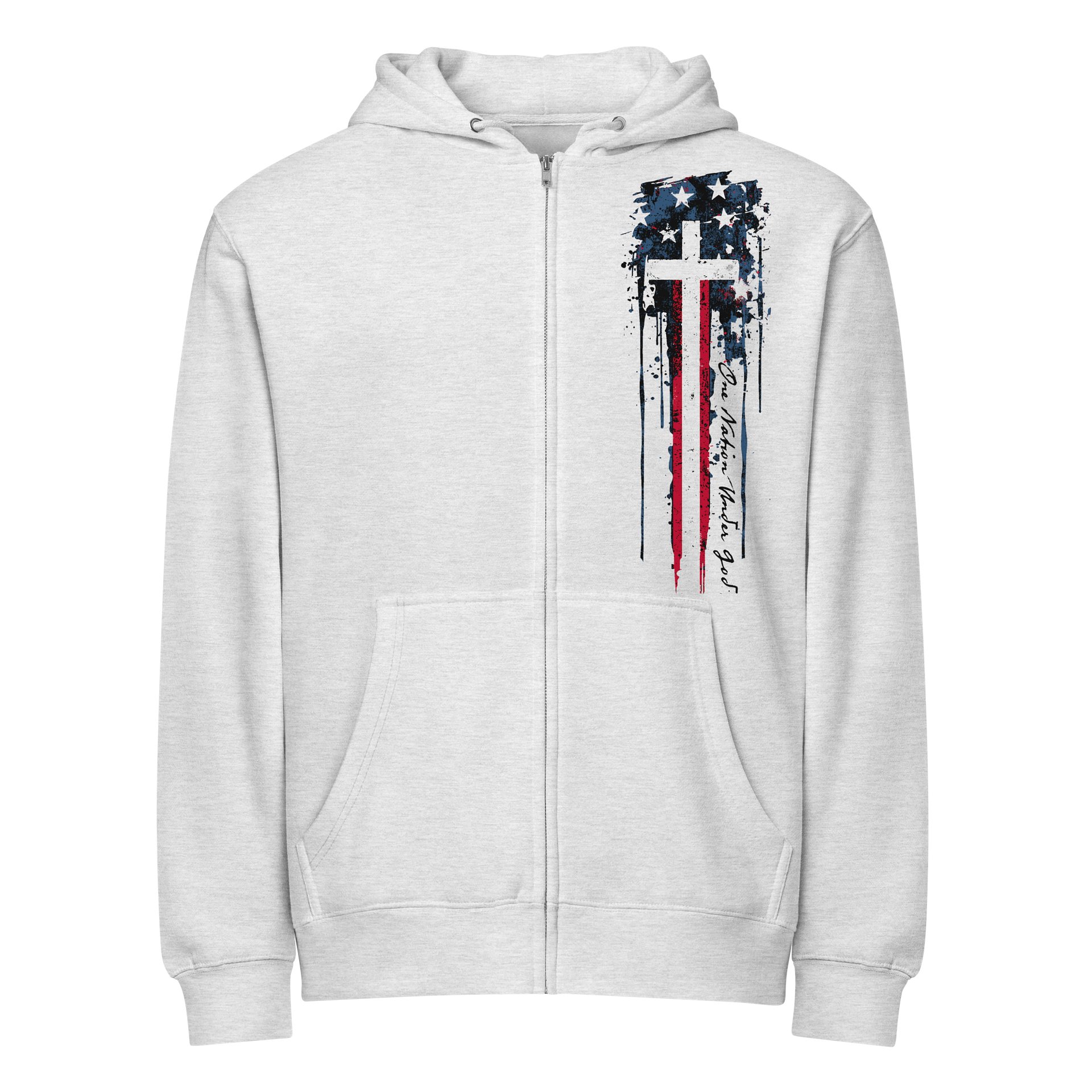 One Nation Under God Zip Hoodie product image (2)