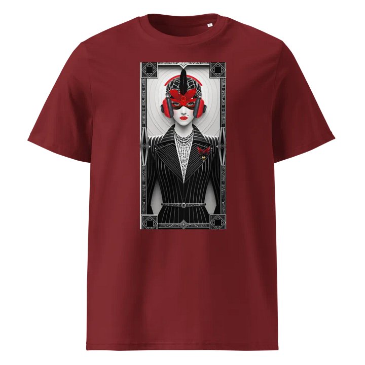 Tune into your Power Masked Unisex Organic Cotton T-Shirt. product image (9)