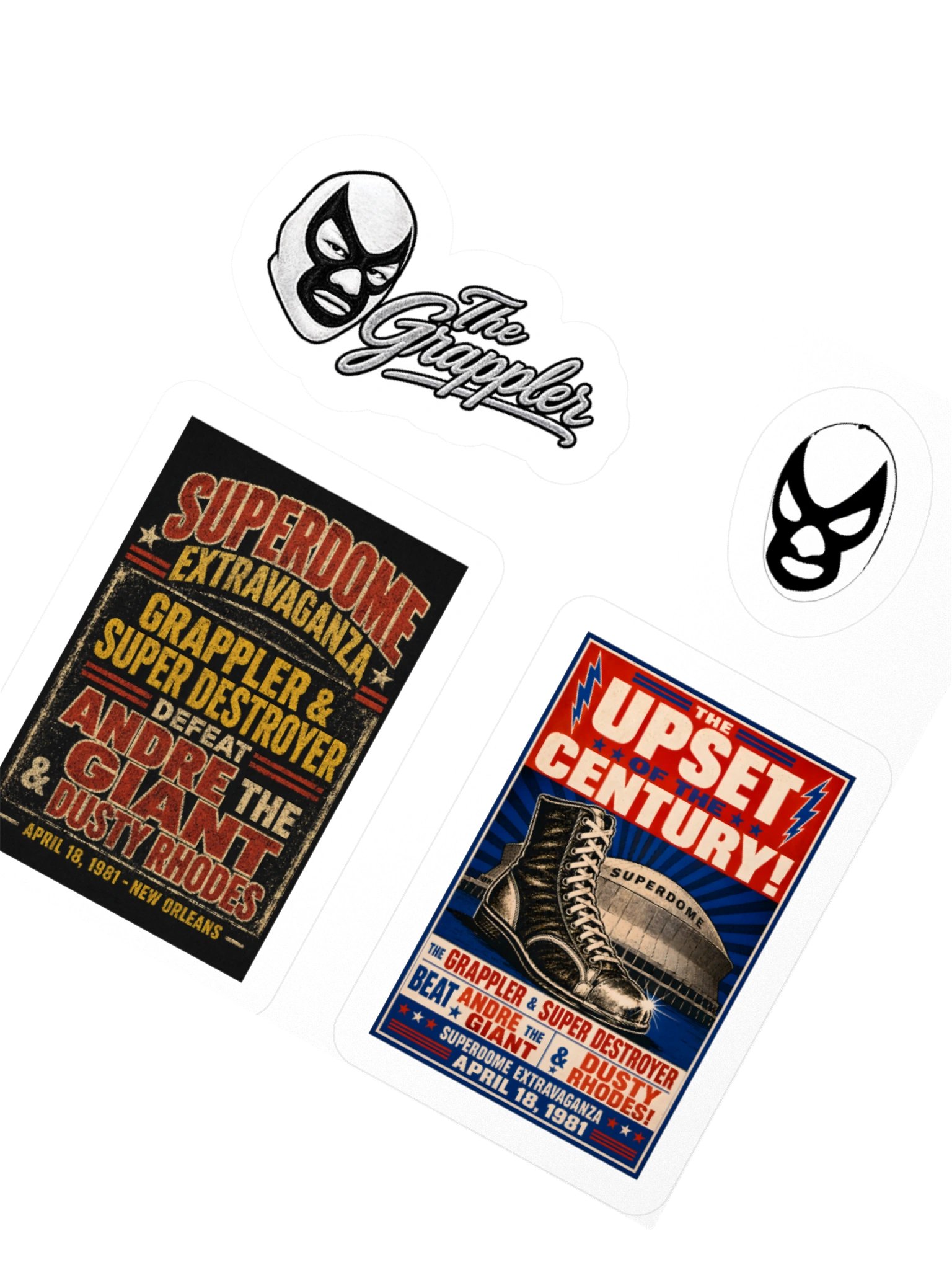 The Grappler Kiss Cut Sticker Sheet product image (4)