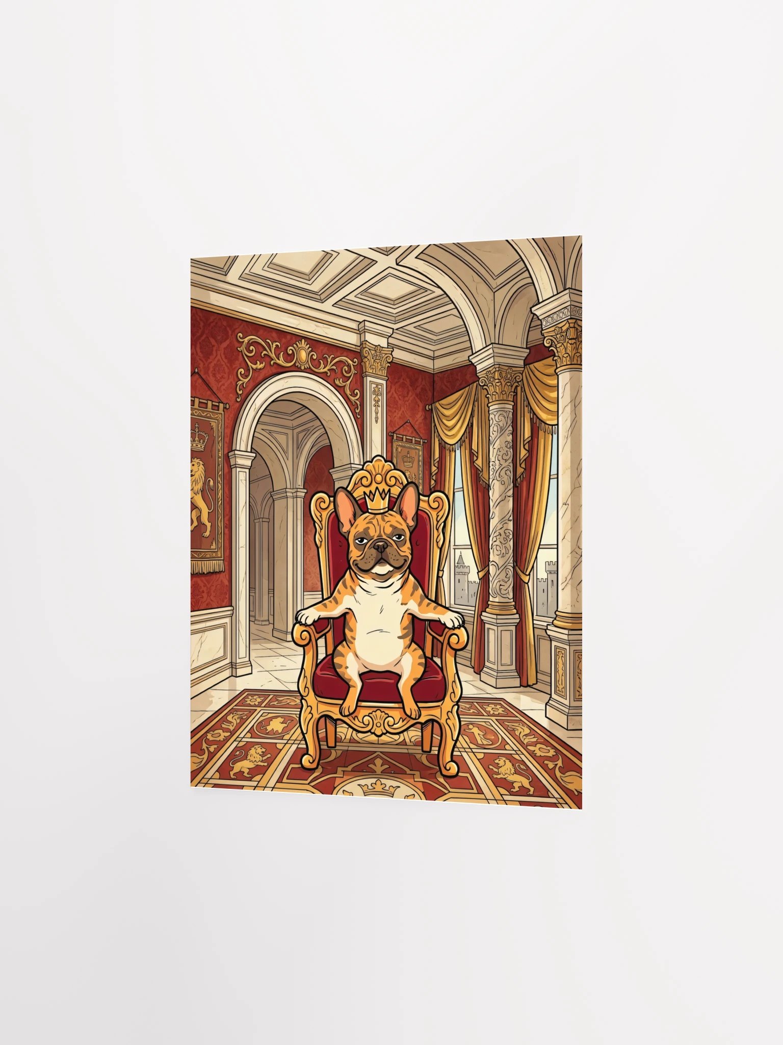 French Bulldog on the Throne Poster product image (26)
