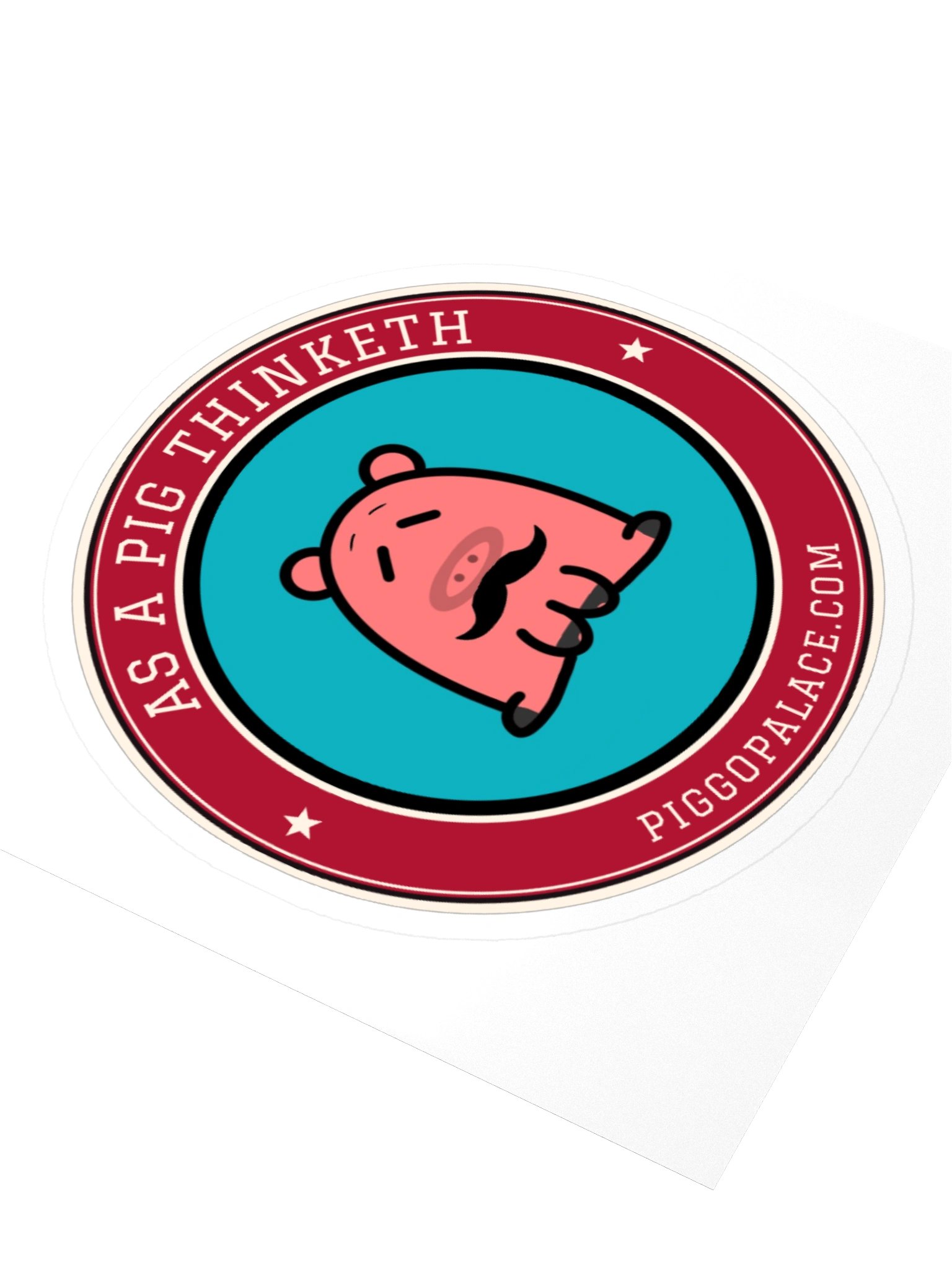 Fancy Piglet Sticker | As a Pig Thinketh product image (7)