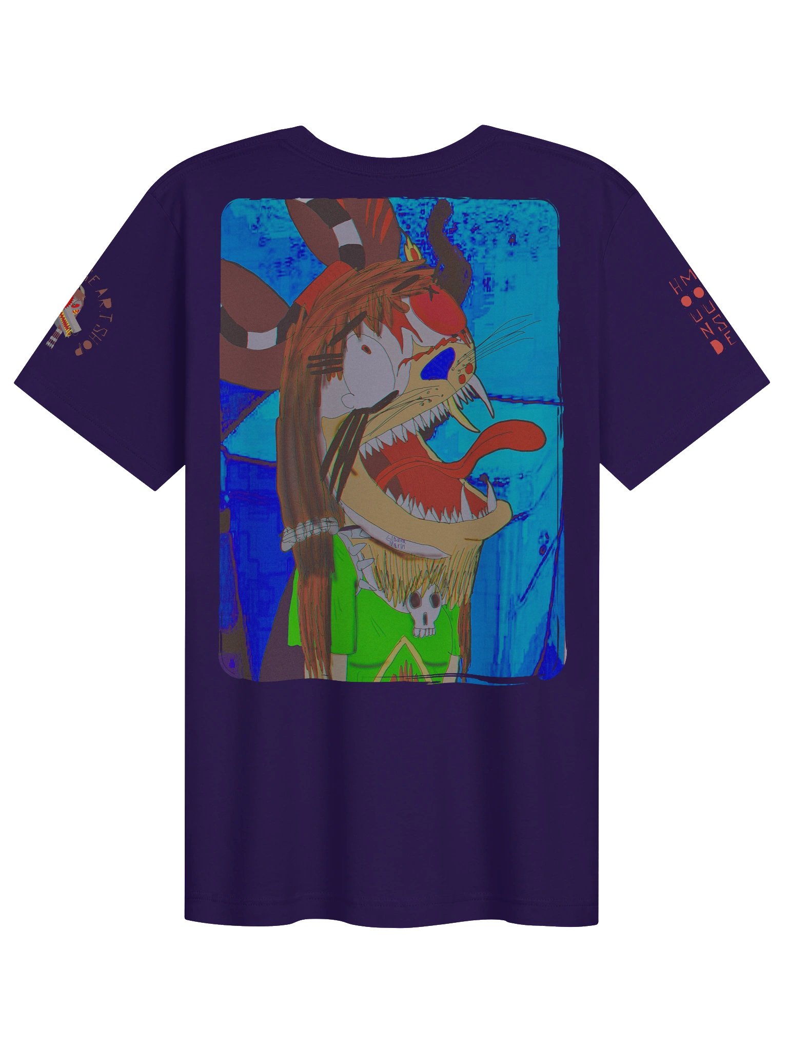 Houndmouse Art Gothic Cartoon Face Tee product image (2)