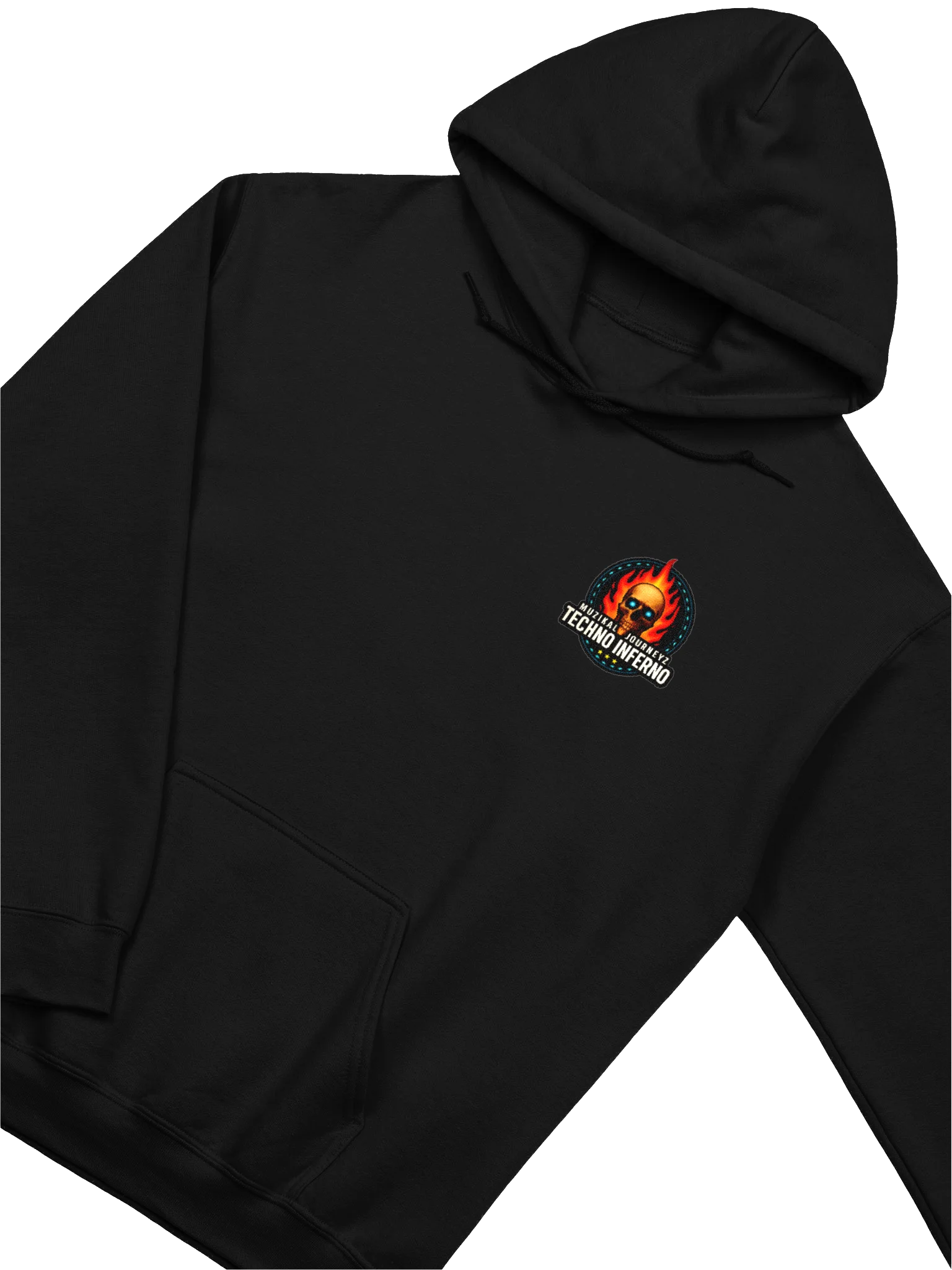 Techno Inferno Skull Hoodie product image (3)