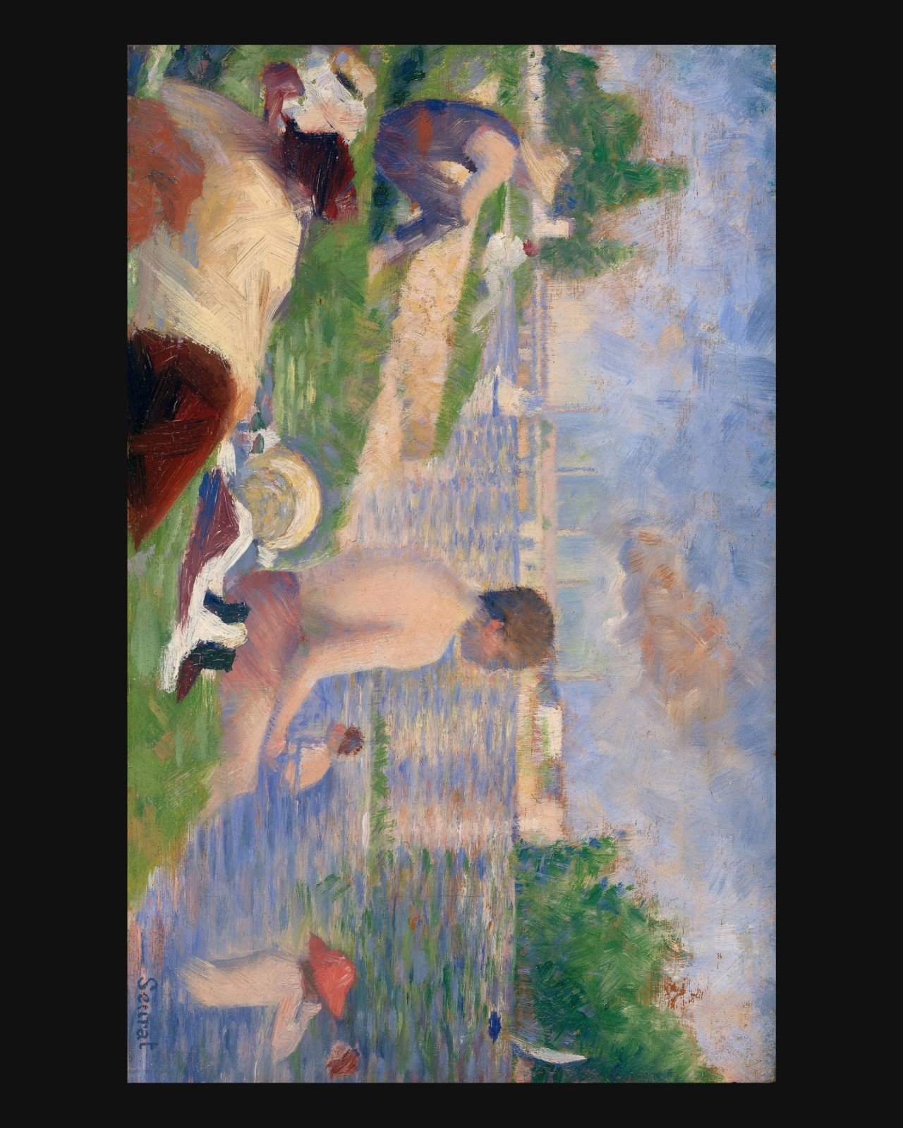 Seurat, Final Study for “Bathers at Asnières” — Fine-Art Poster product image (1)