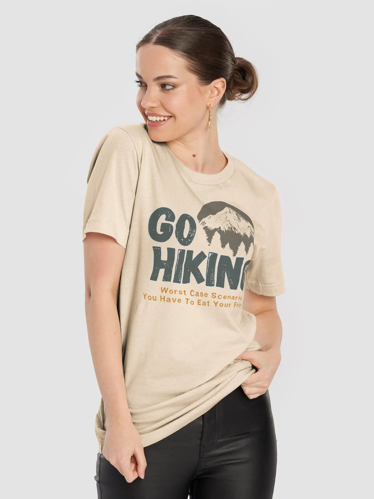 Go Hiking - Worst Case; Colored Unisex Jersey Short Sleeve Tee product image (58)