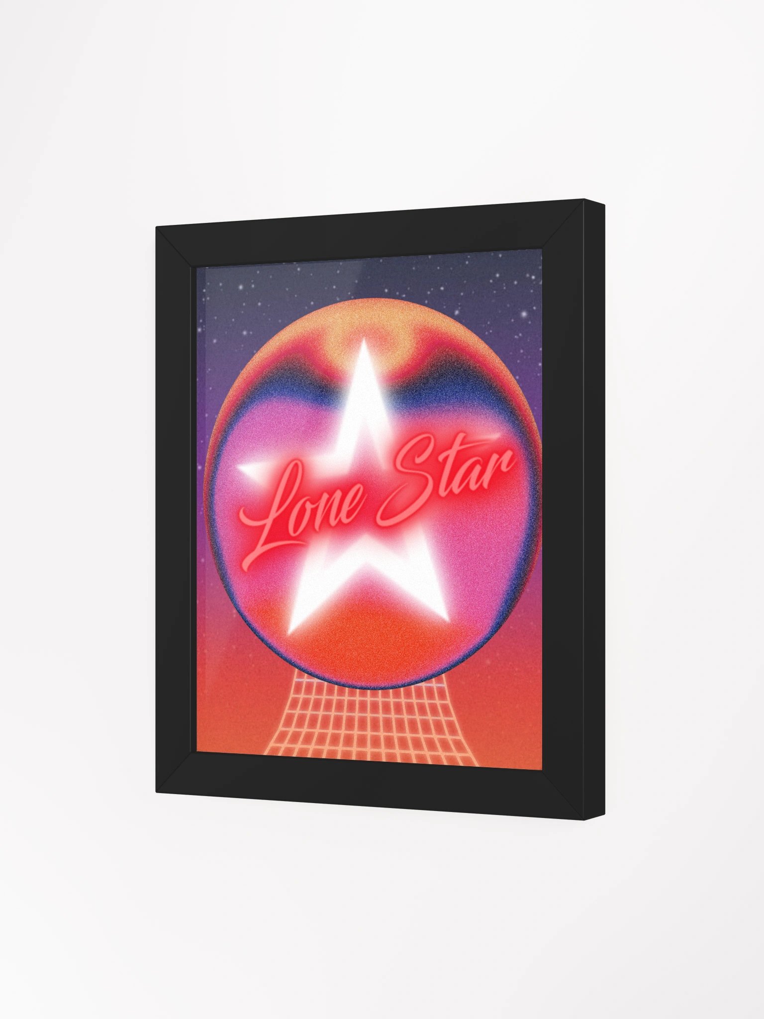 Luminous Lone Star Framed Poster product image (3)