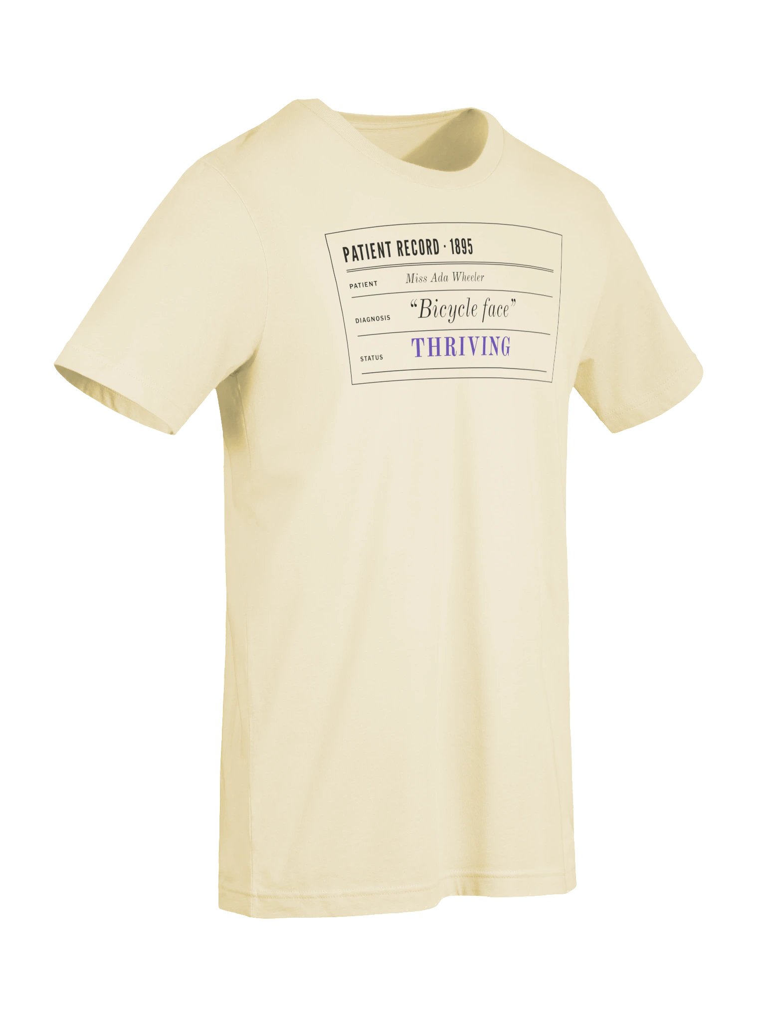 Patient Record Tee (Natural) product image (7)