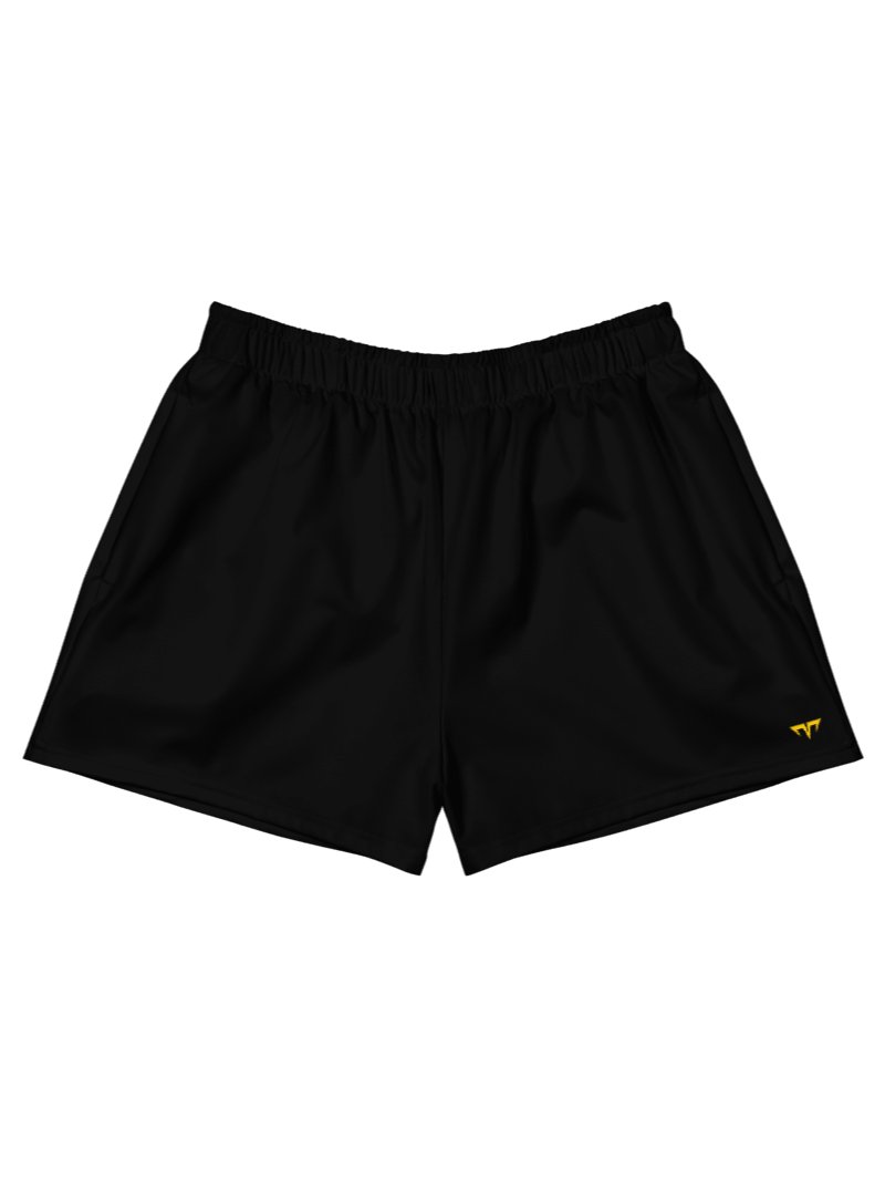 Unisex Activewear - Pekpek Short Shorts Black - Printed Gold Logo product image (1)