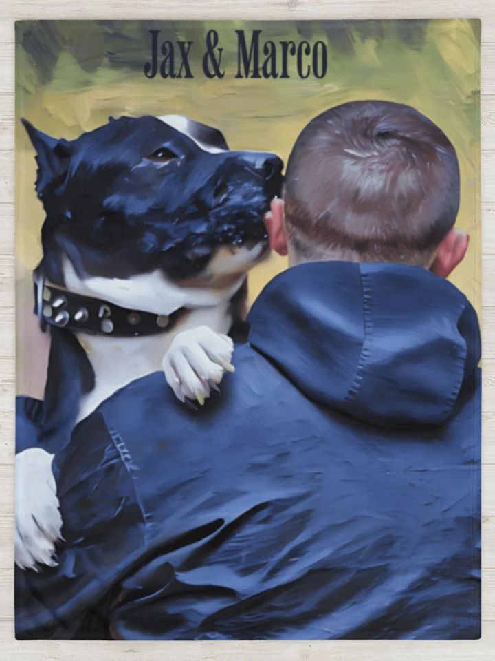 YOU AND YOUR BEST FRIEND! / THROW BLANKET WITH PERSONALIZED NAME product image (1)