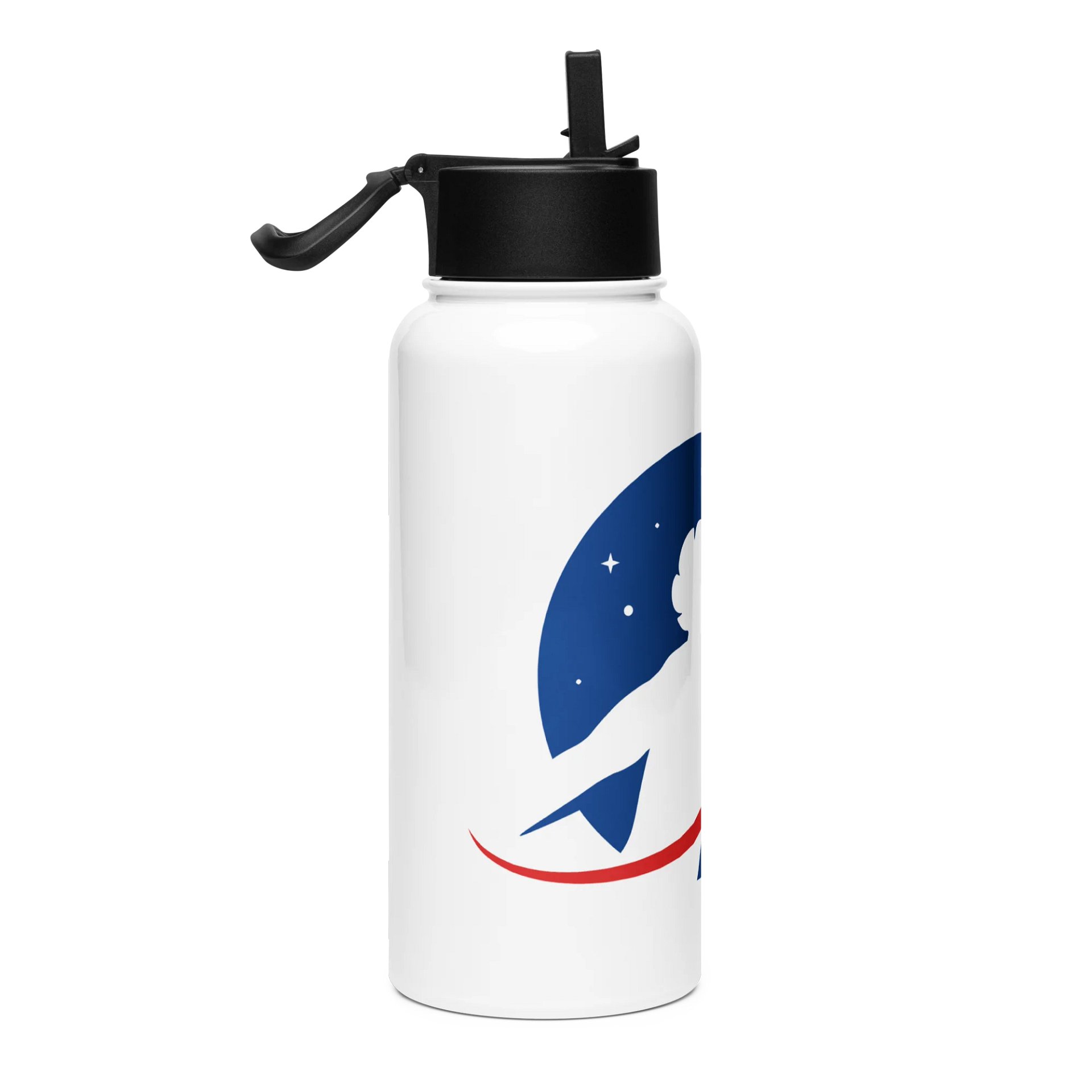 Stainless Steel Water Bottle with Straw – 32oz (950ml) product image (4)