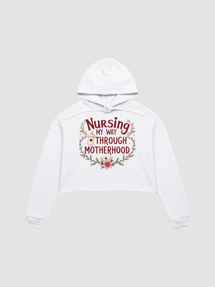Motherhood Nursing Chic Crop Hoodie product image (4)