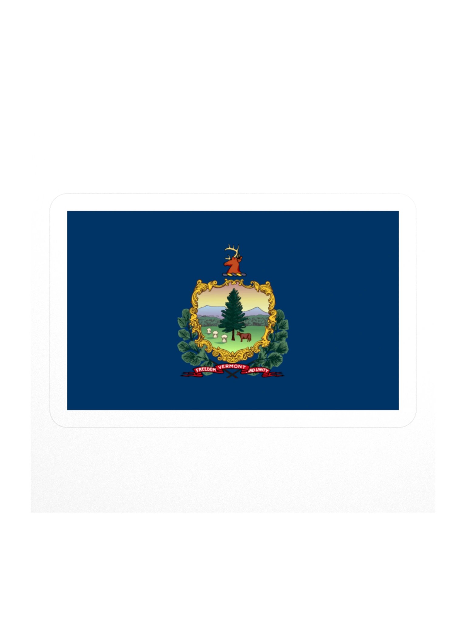 "Vermont" Freedom and Unity Kiss Cut Sticker product image (1)