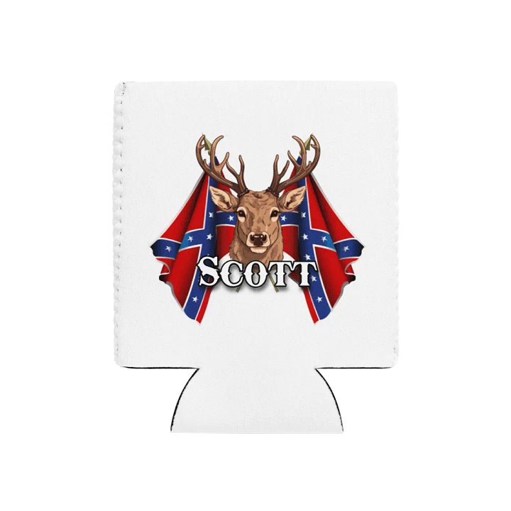"Scott" Last Name Rebel Redneck Deer - Coozie product image (1)