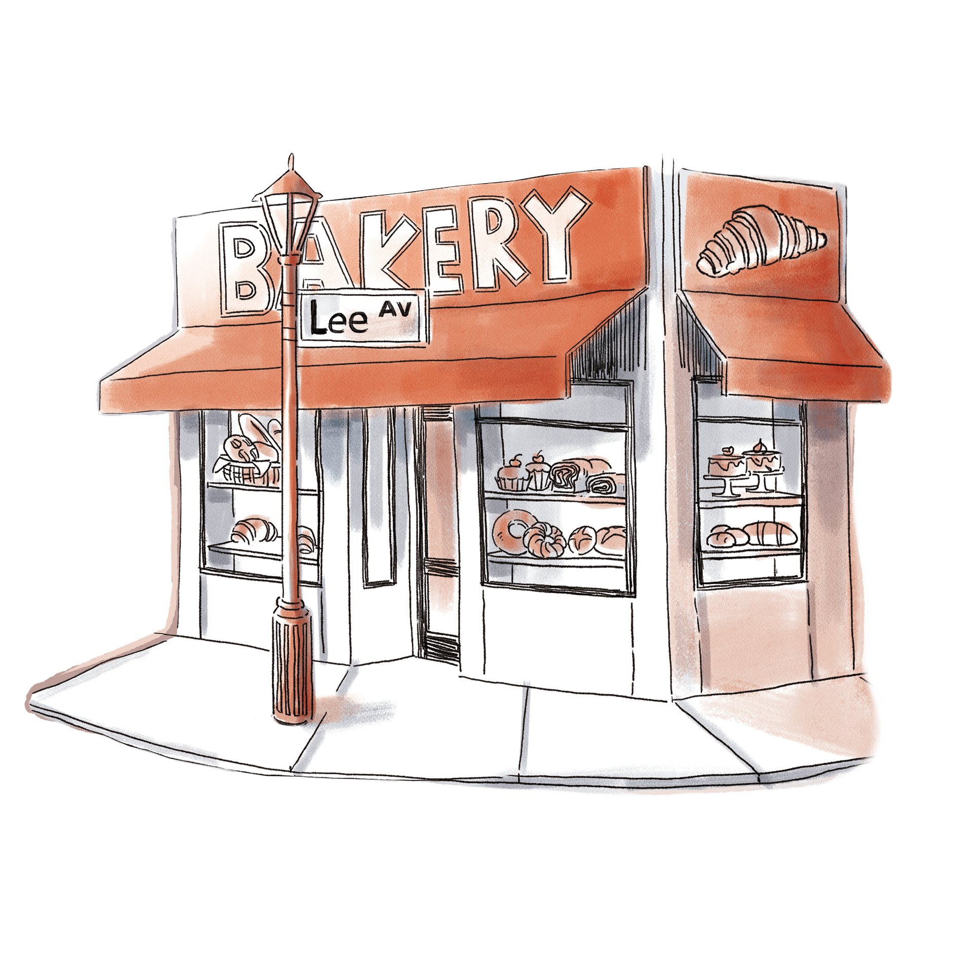 Lee Avenue Bakery Chest Print Tee product image (8)