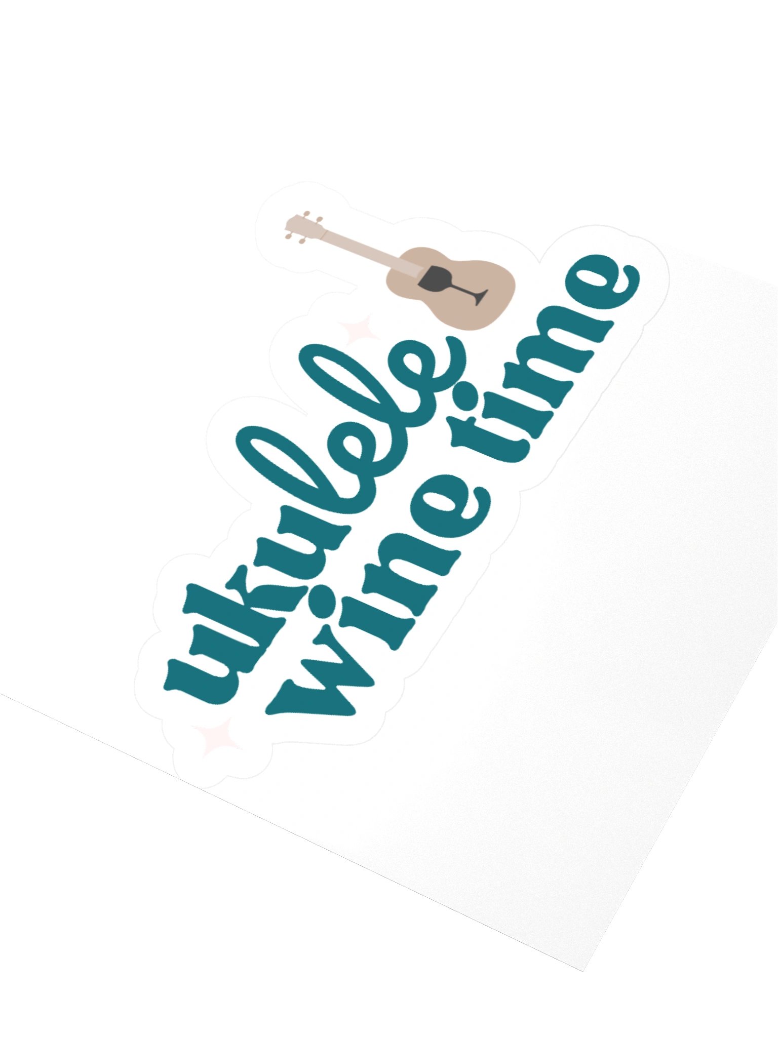 Ukulele Wine Time Sticker product image (7)