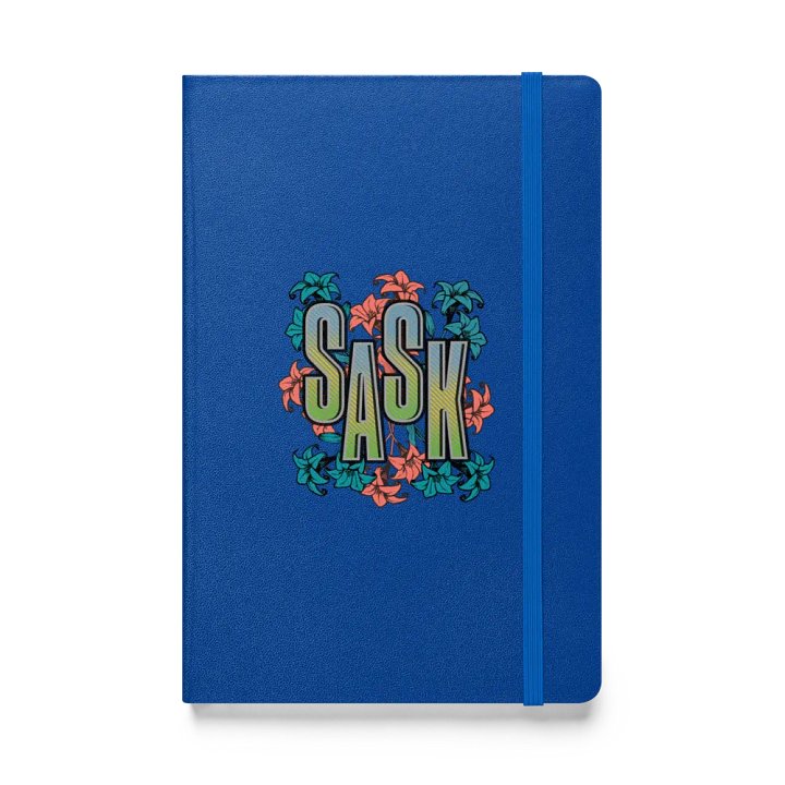 Sask Saskatoon Saskatchewan Floral Hardcover Bound Journal product image (1)