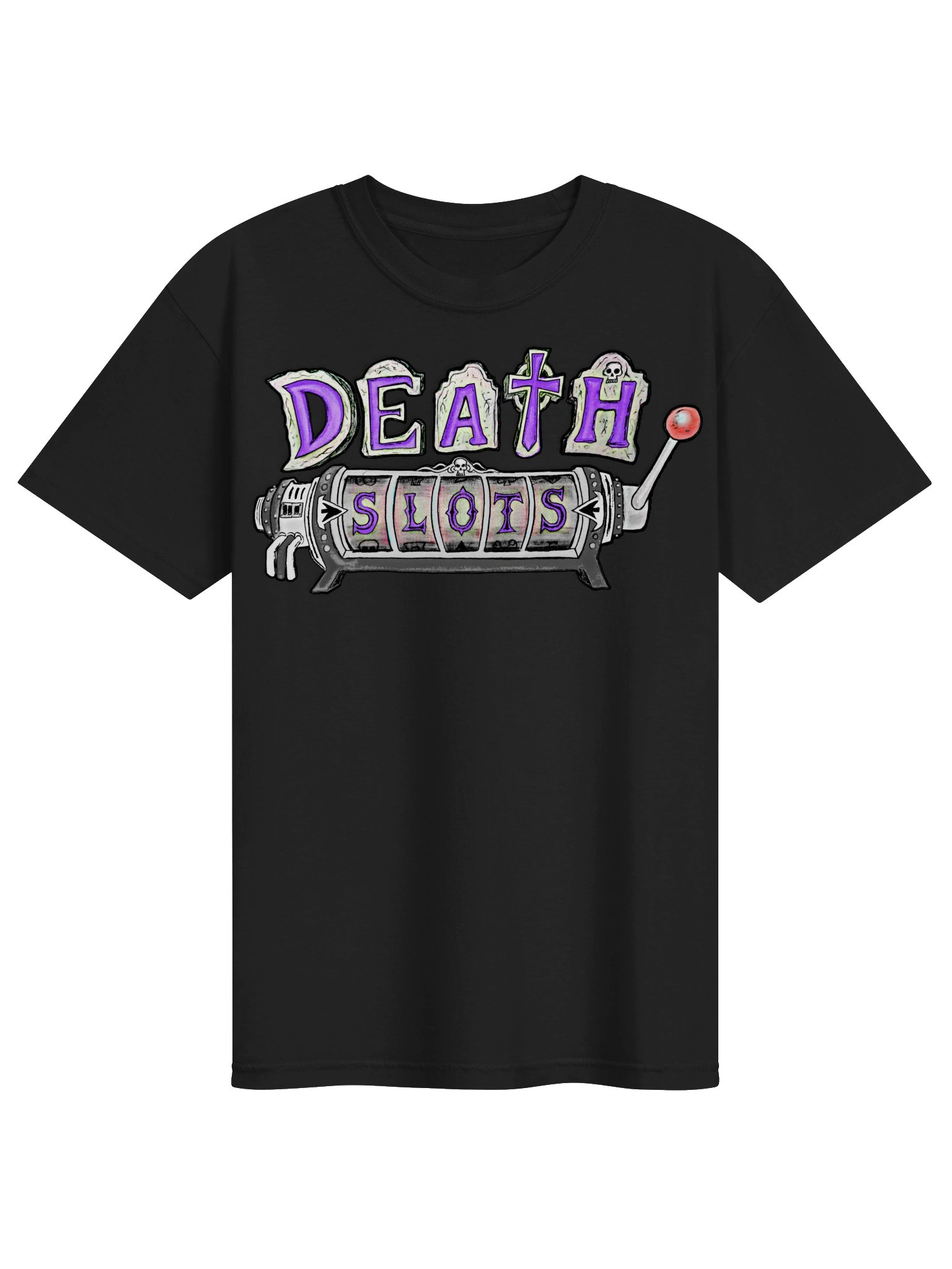 Death Slots Purple Gothic Graphic Tee product image (1)