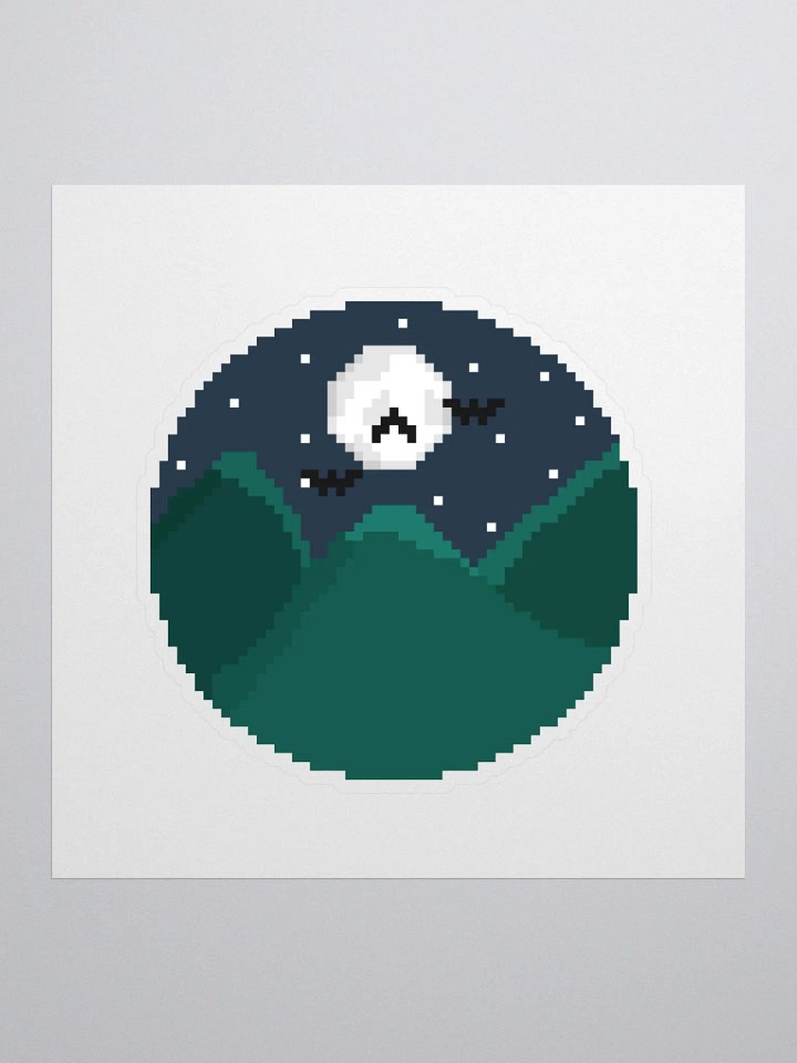Mountain Harbingerofbeth Logo Sticker designed by Cassafrassarole product image (1)