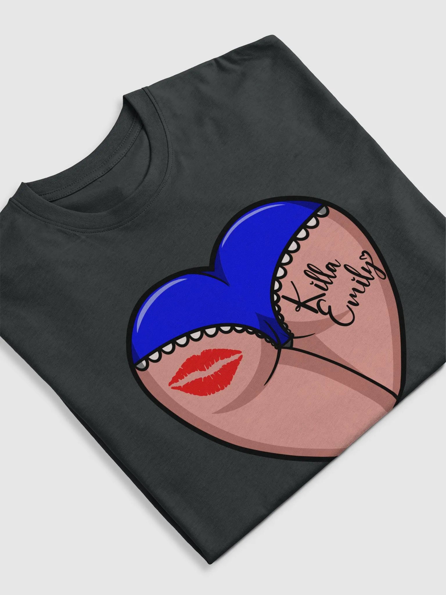 BLUE HEART BUTT TEE product image (5)